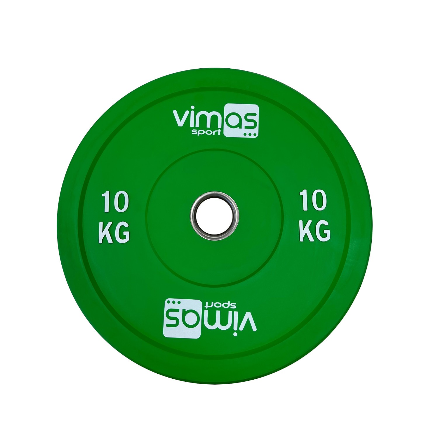 Disco Bumper Halterofilia Vimas Sport 10kg - verde - 