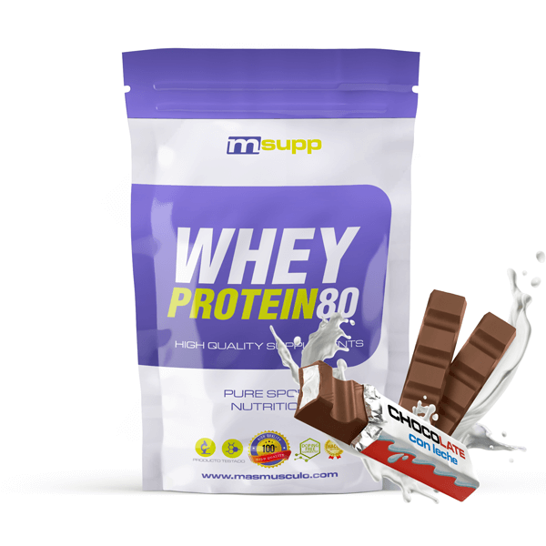 Whey Protein80 - 500g De Mm Supplements Sabor Chocolate Con Leche -  - 