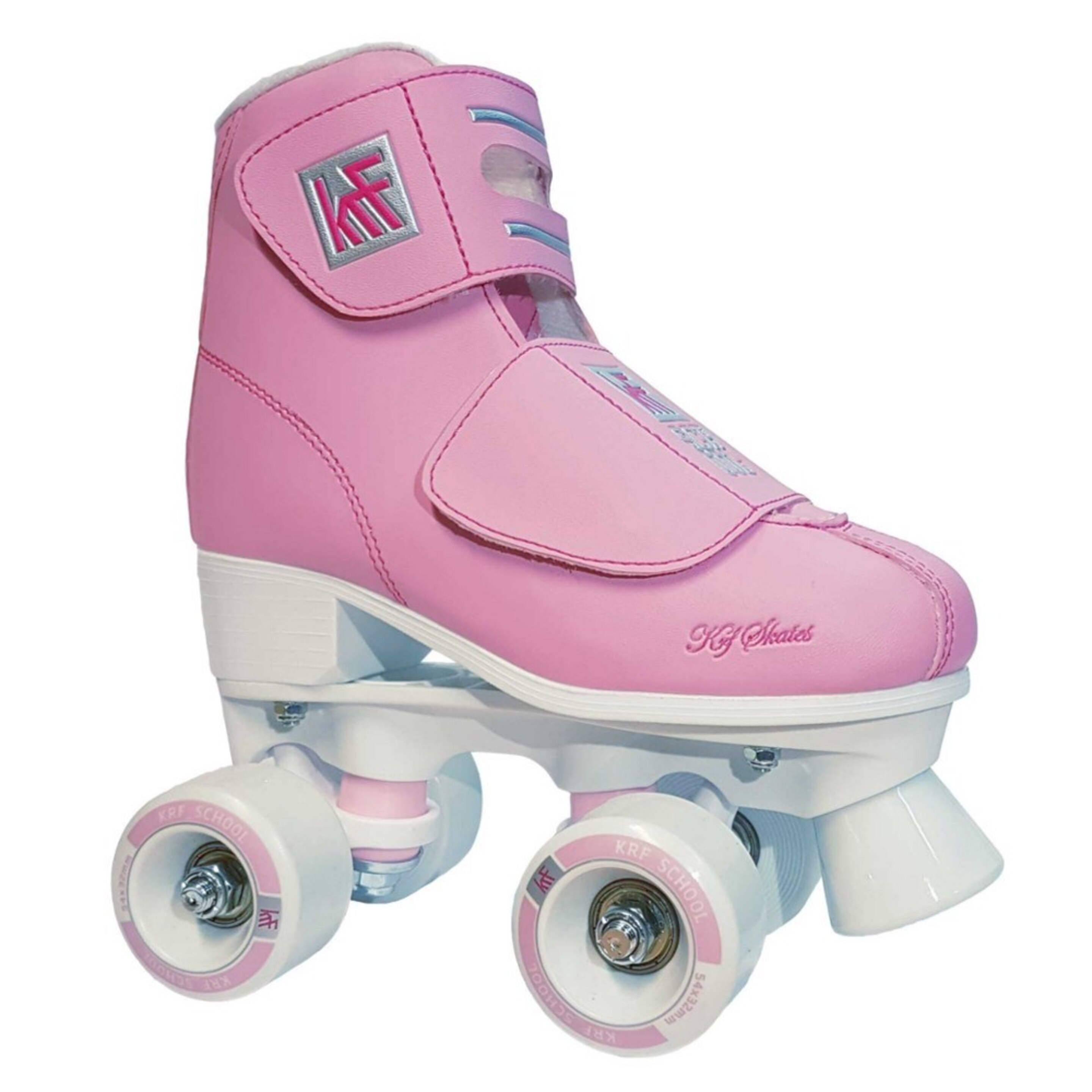 Krf School Pph Velcro Rosa Patines Quad Cuatro Ruedas Paralelo