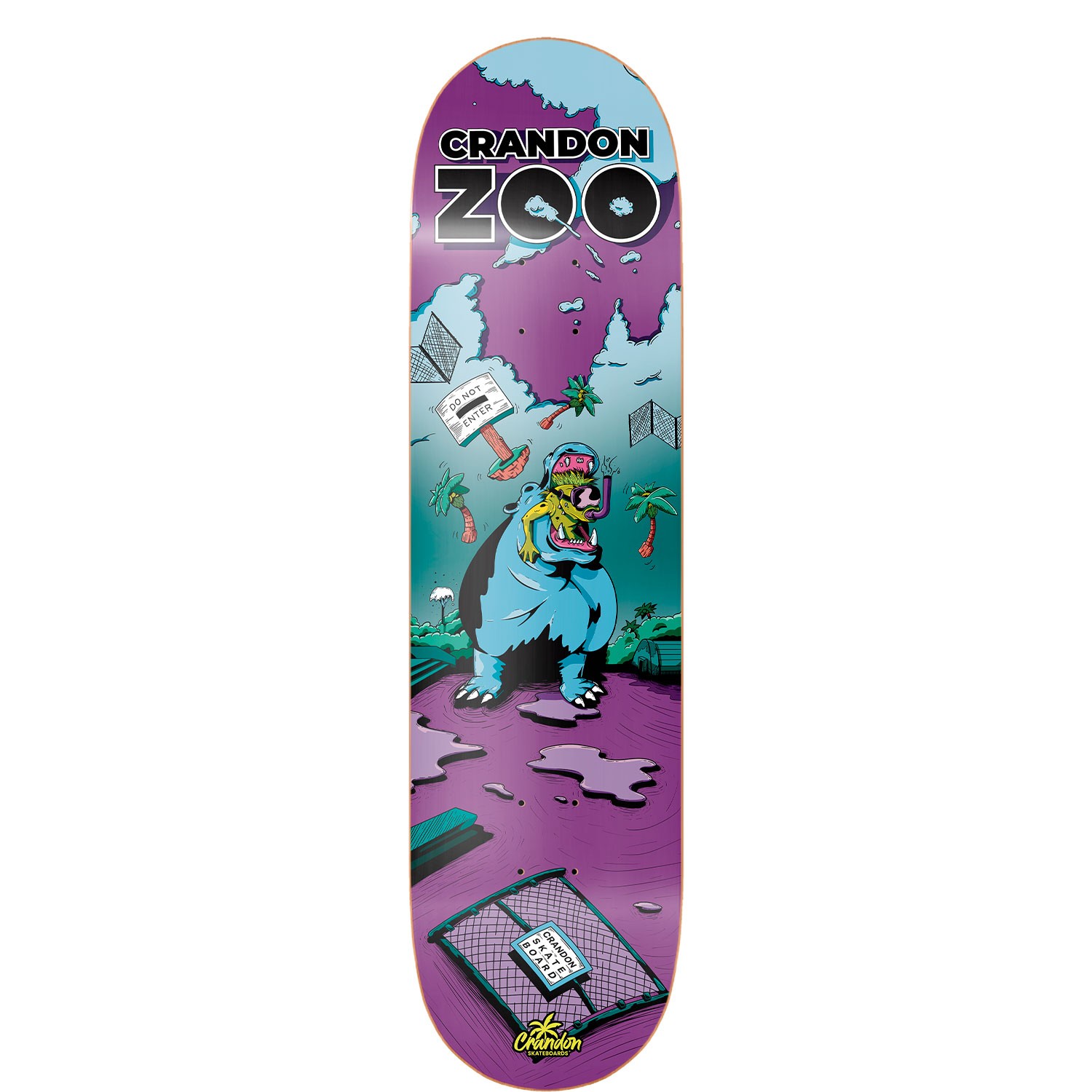 Skateboard Deck Unisex Crandon By Bestial Wolf - morado - 