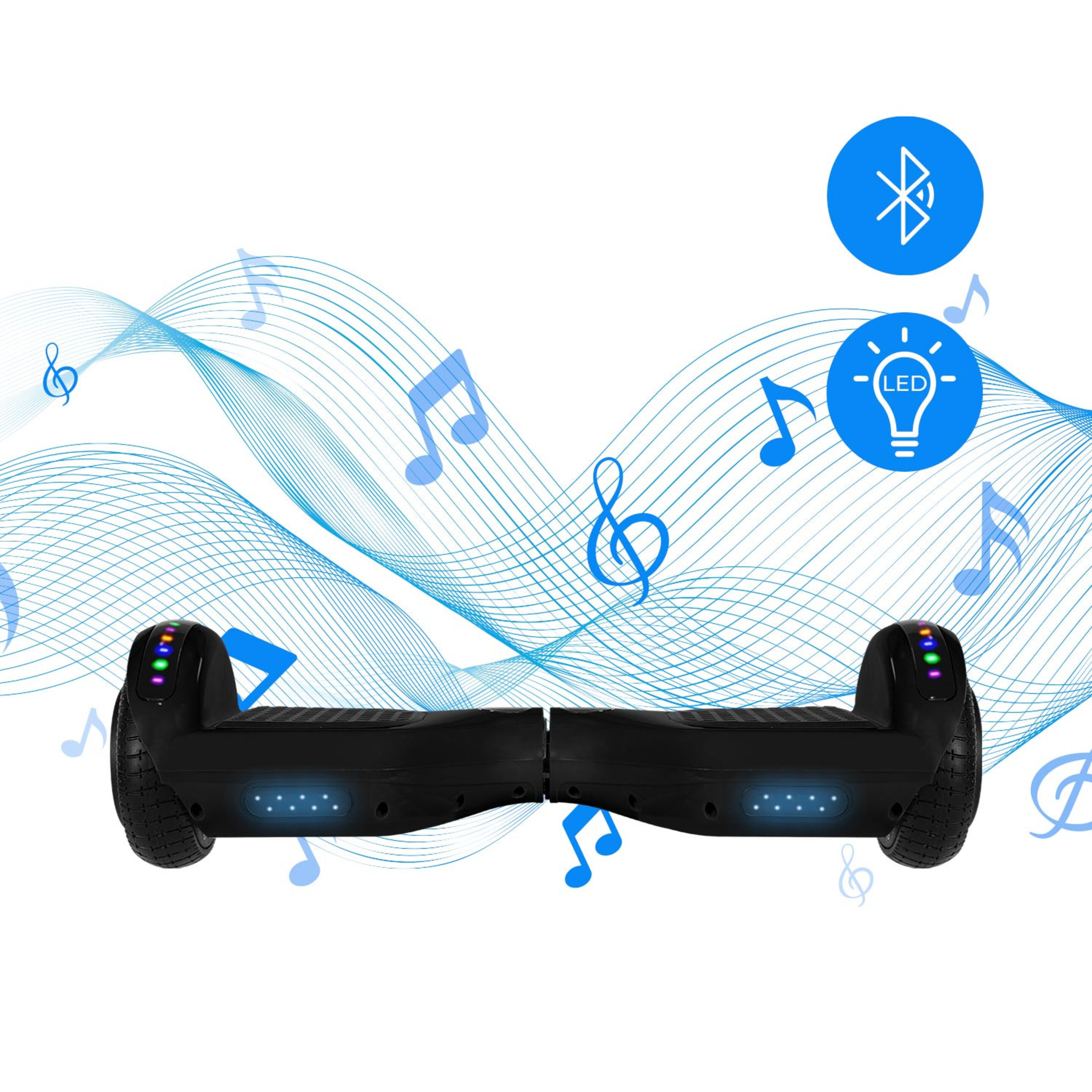 Hoverboard Evo 6,5" Con Bluetooth Y Altavoz