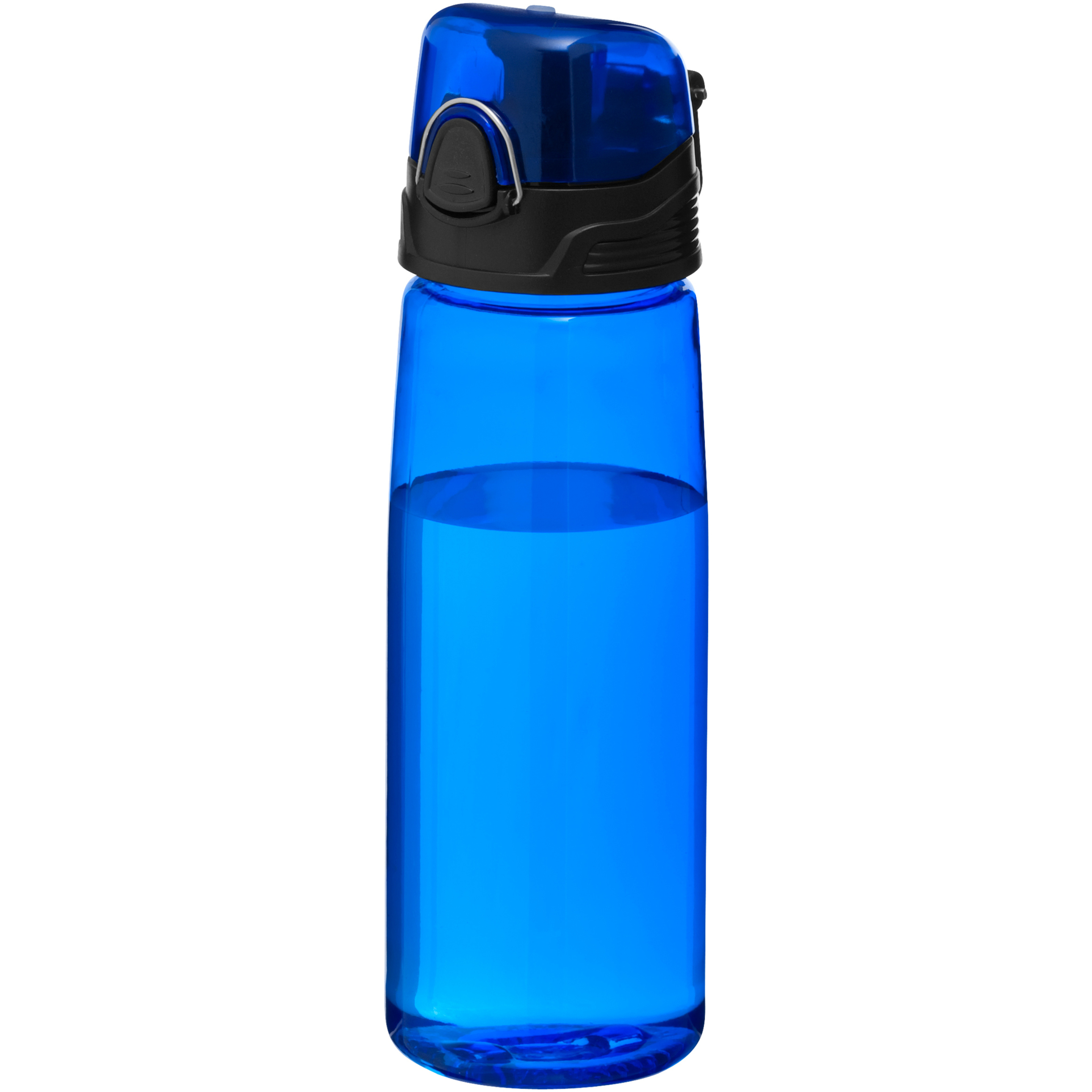 Botella Deportiva Modelo Capri Bullet (Transparente Azul)