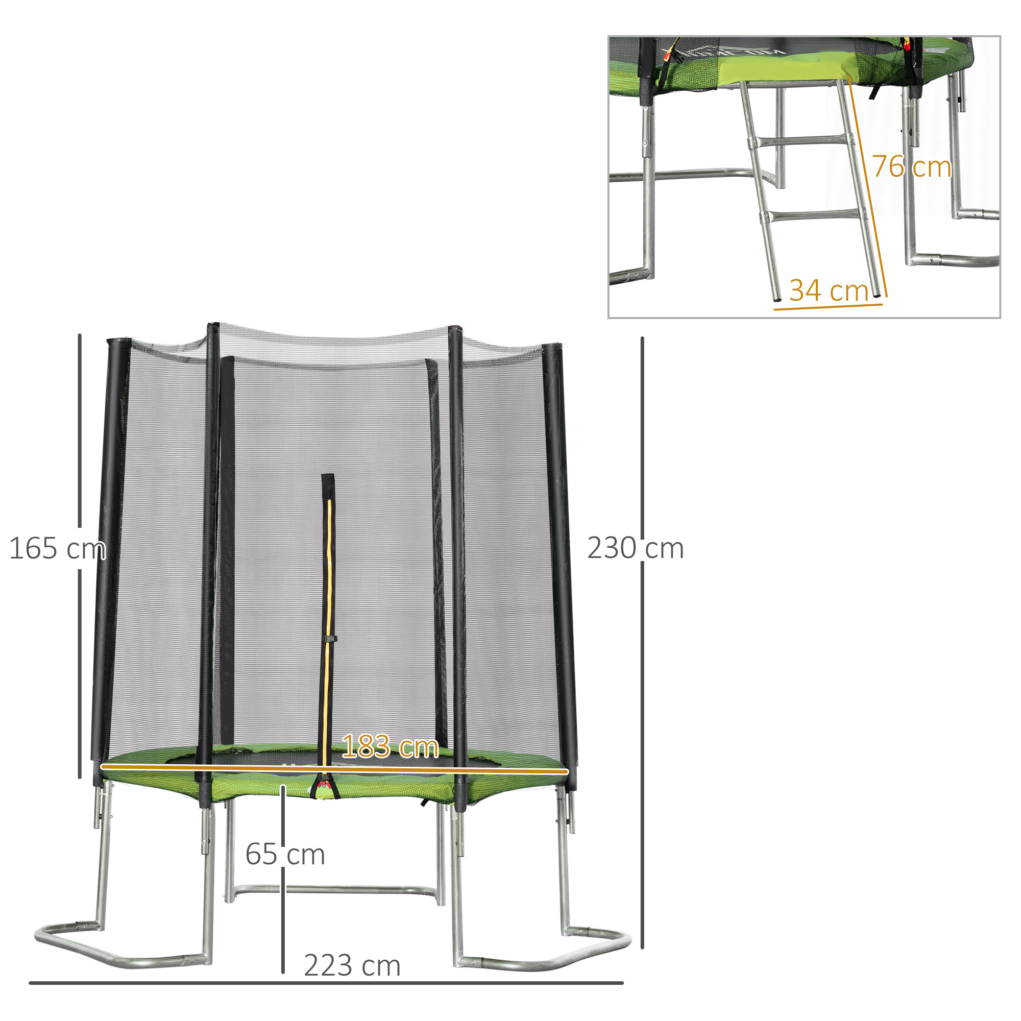 Trampolim De Exterior Homcom A71-024gn