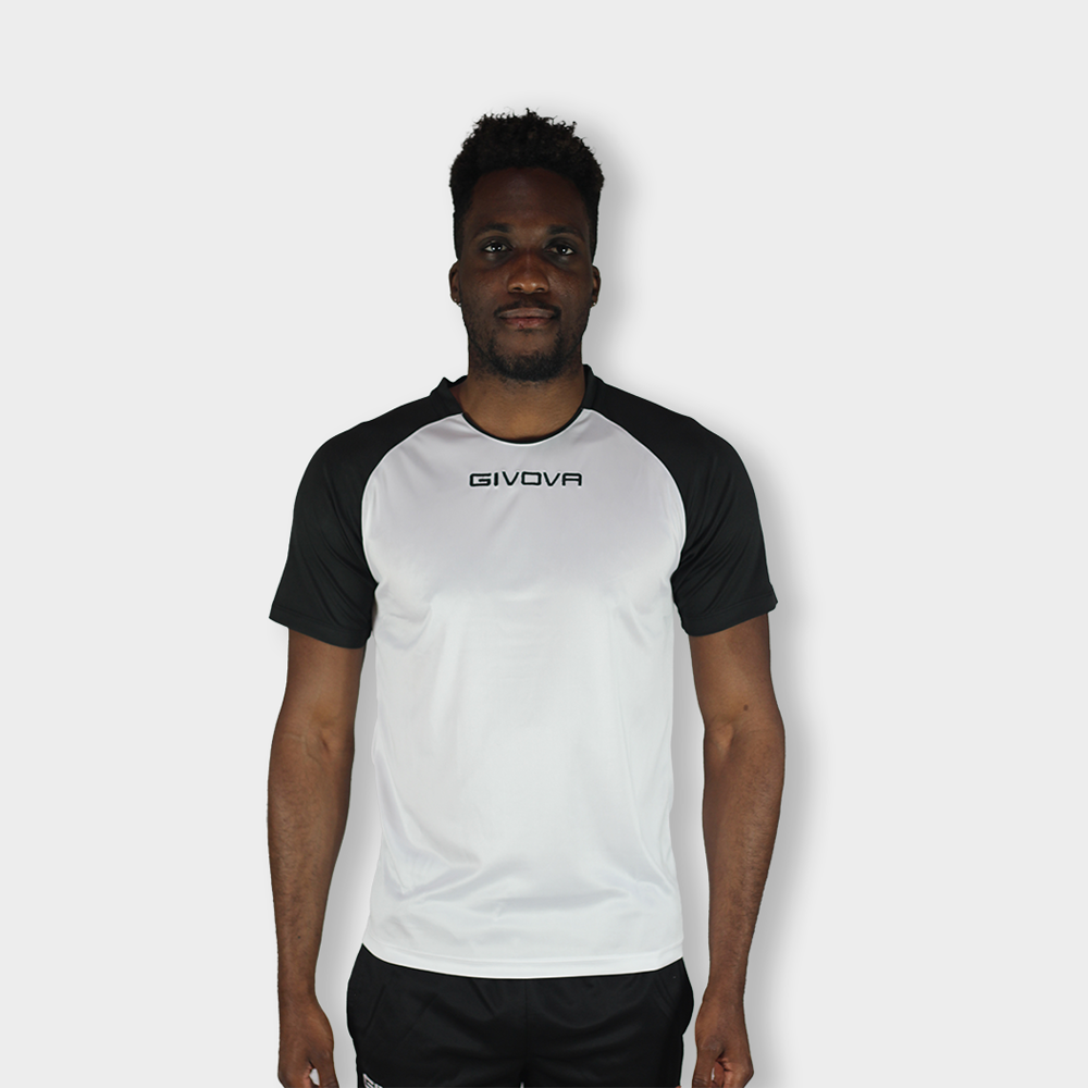 Camiseta Deportiva Givova Capo - blanco-negro - 