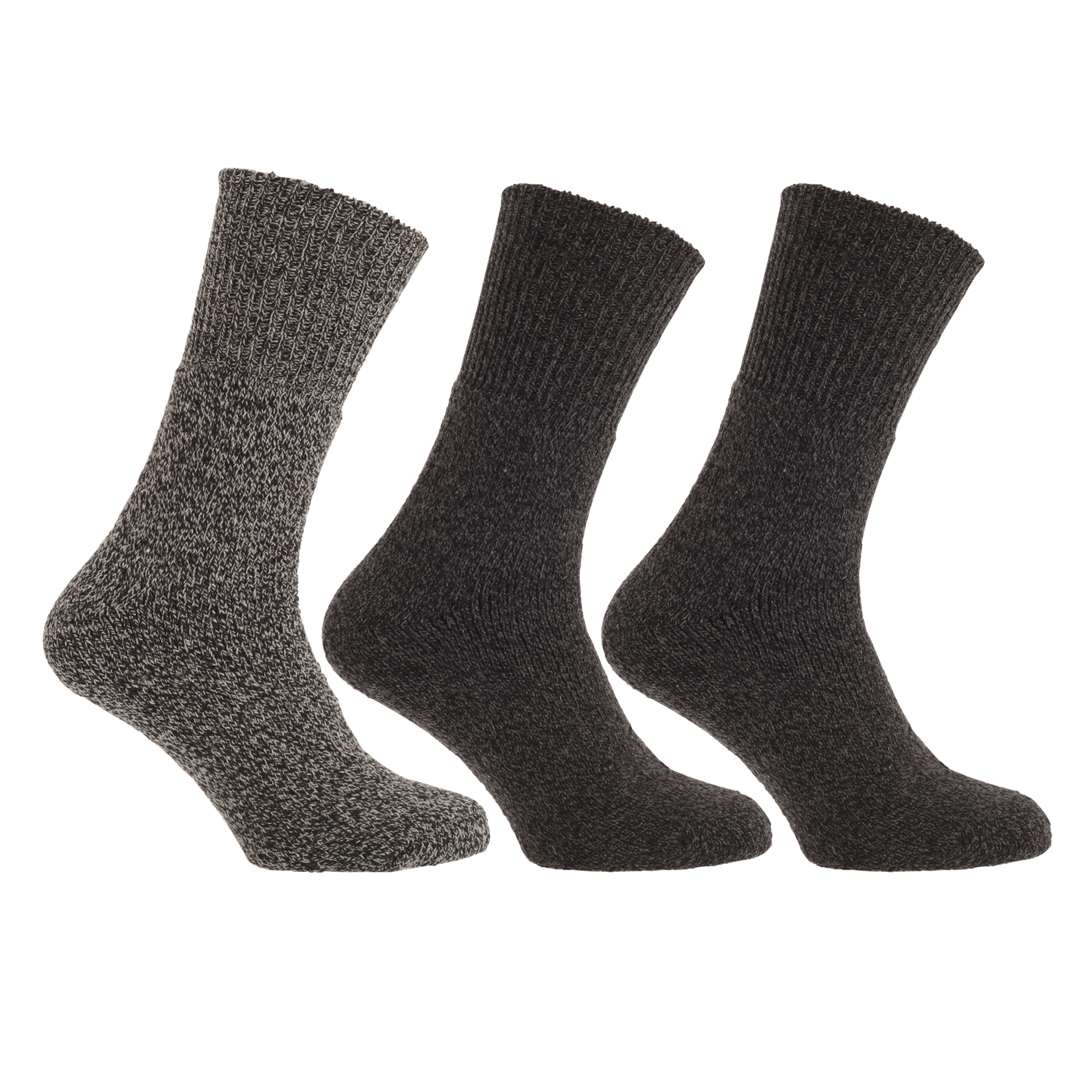 Calcetines Térmico Sin Elásticos Mezcla De Lana (2.1 Tog) (Paquete De 3) Universal Textiles - gris - 