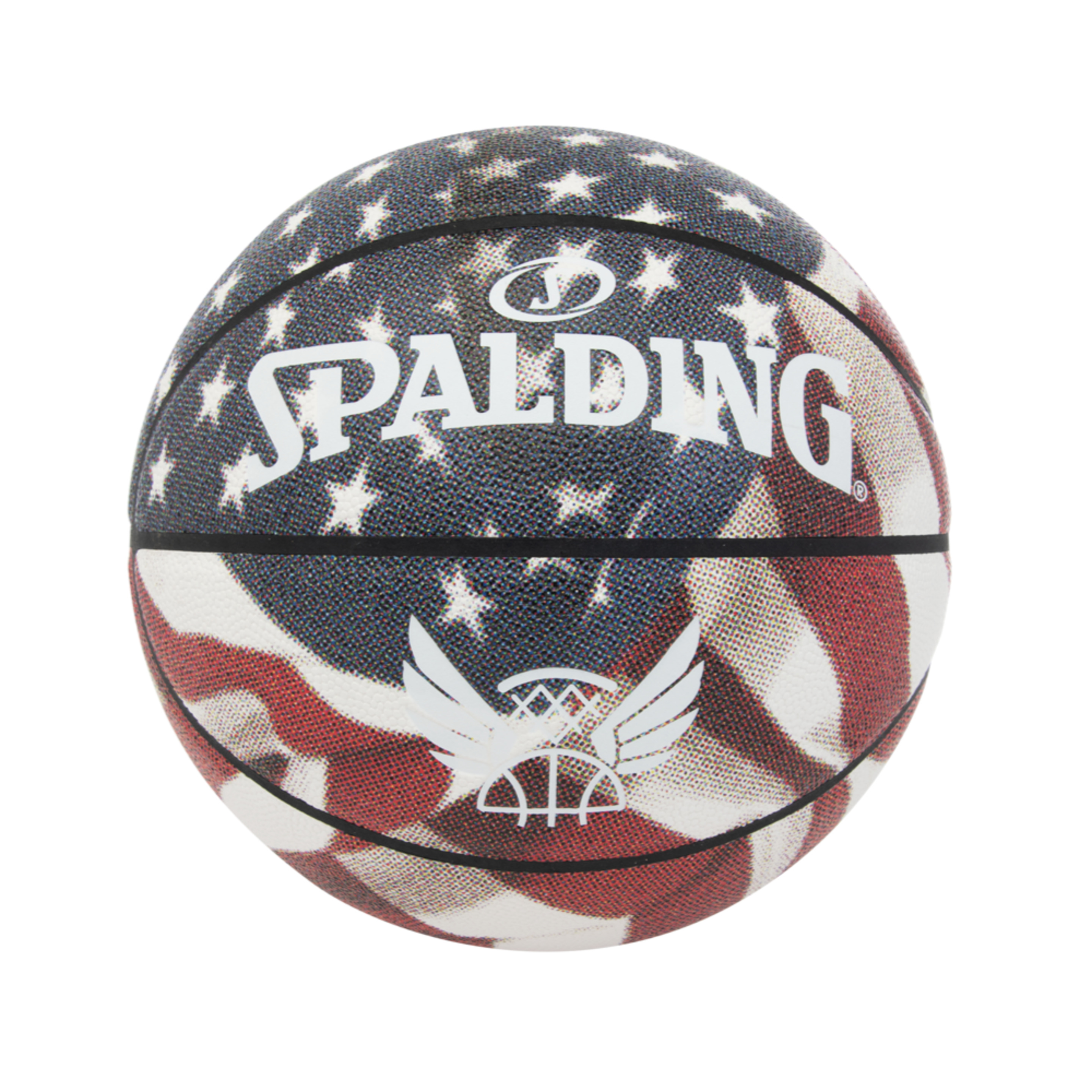 Basquetebol Spalding Trend Stars Stripes Sz7 - rosa-azul-oscuro - 