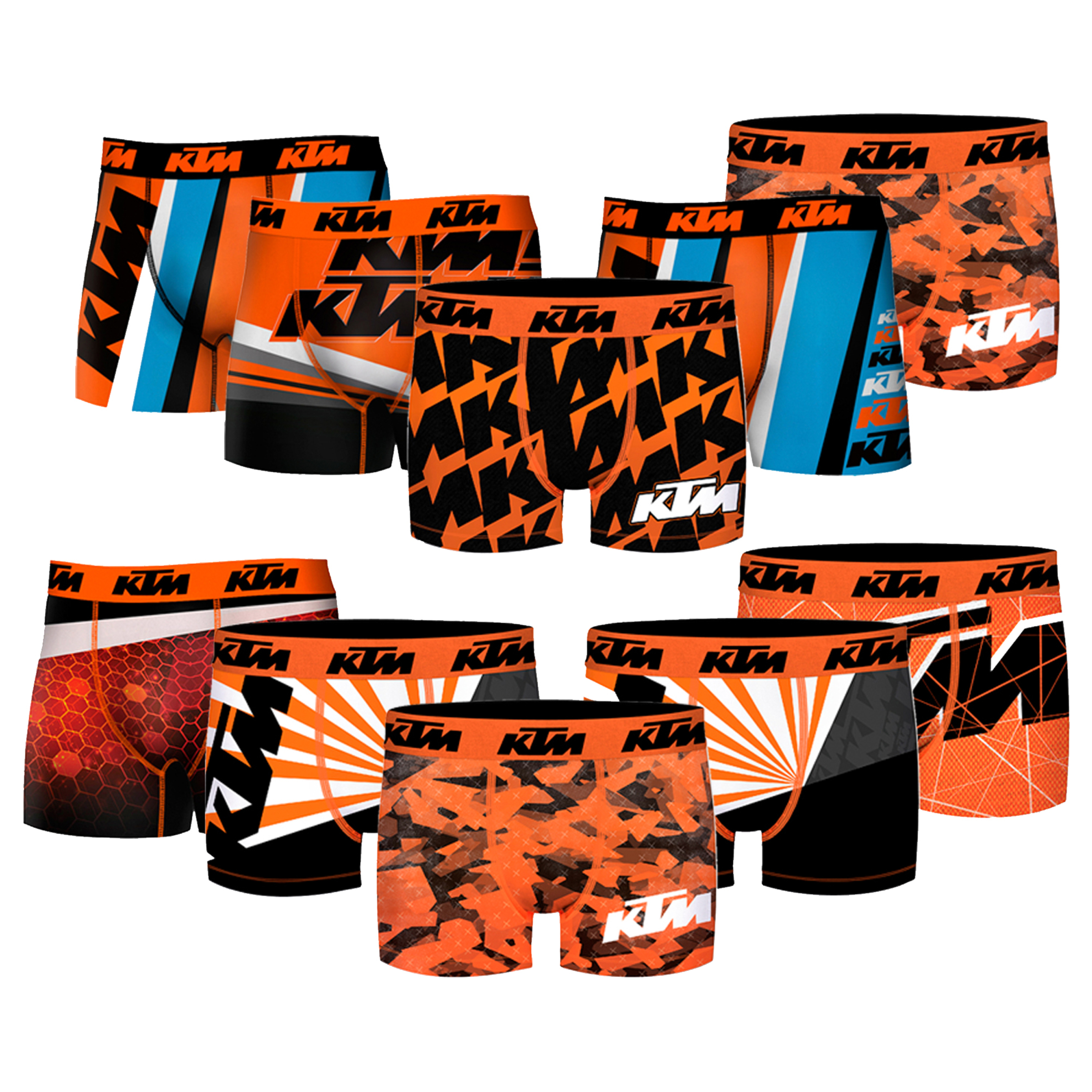 Pack 10 Calzoncillos Sorpresa Motorbike Ktm