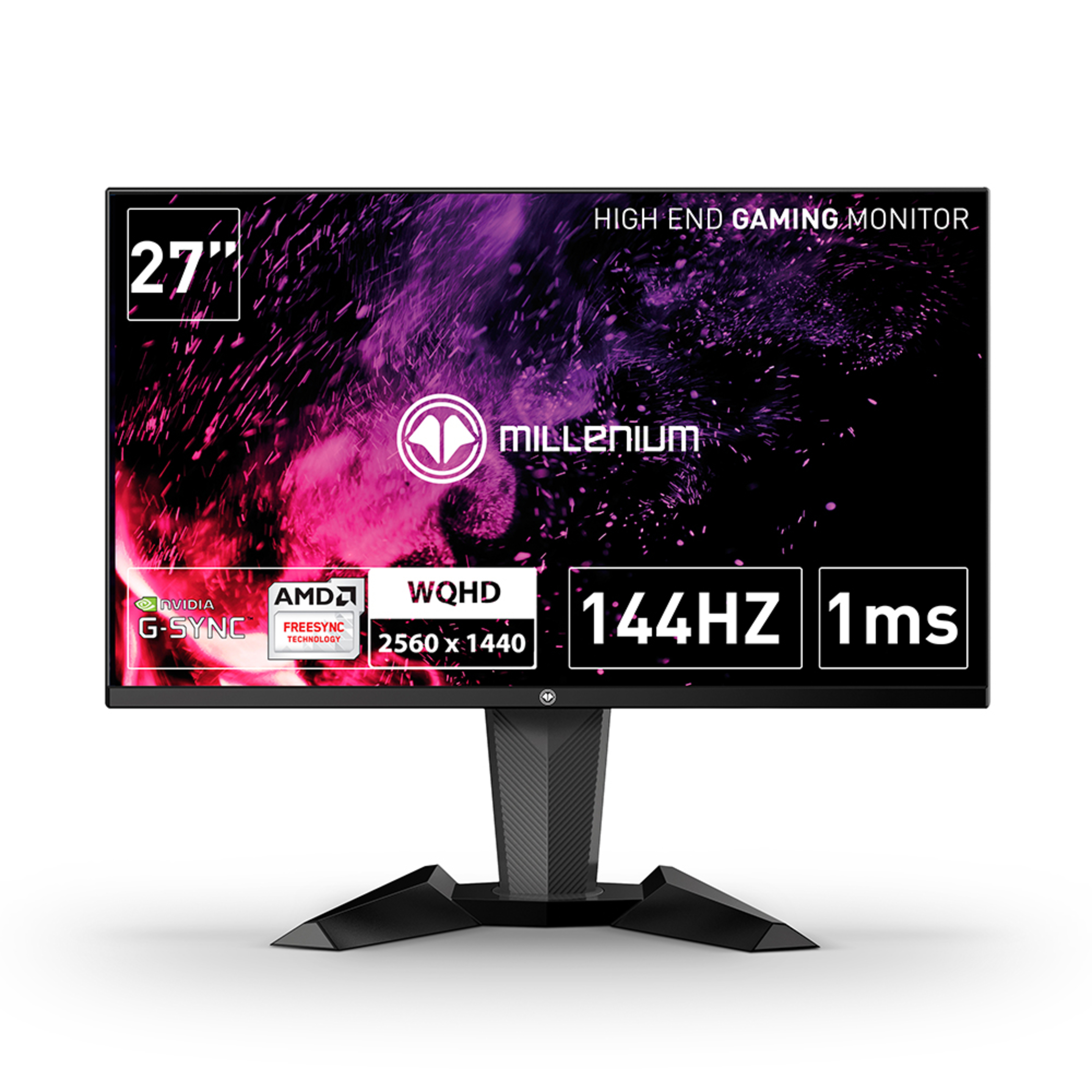 Millenium Md27pro - Monitor Gaming Para E-sport De 27" Qhd 144hz