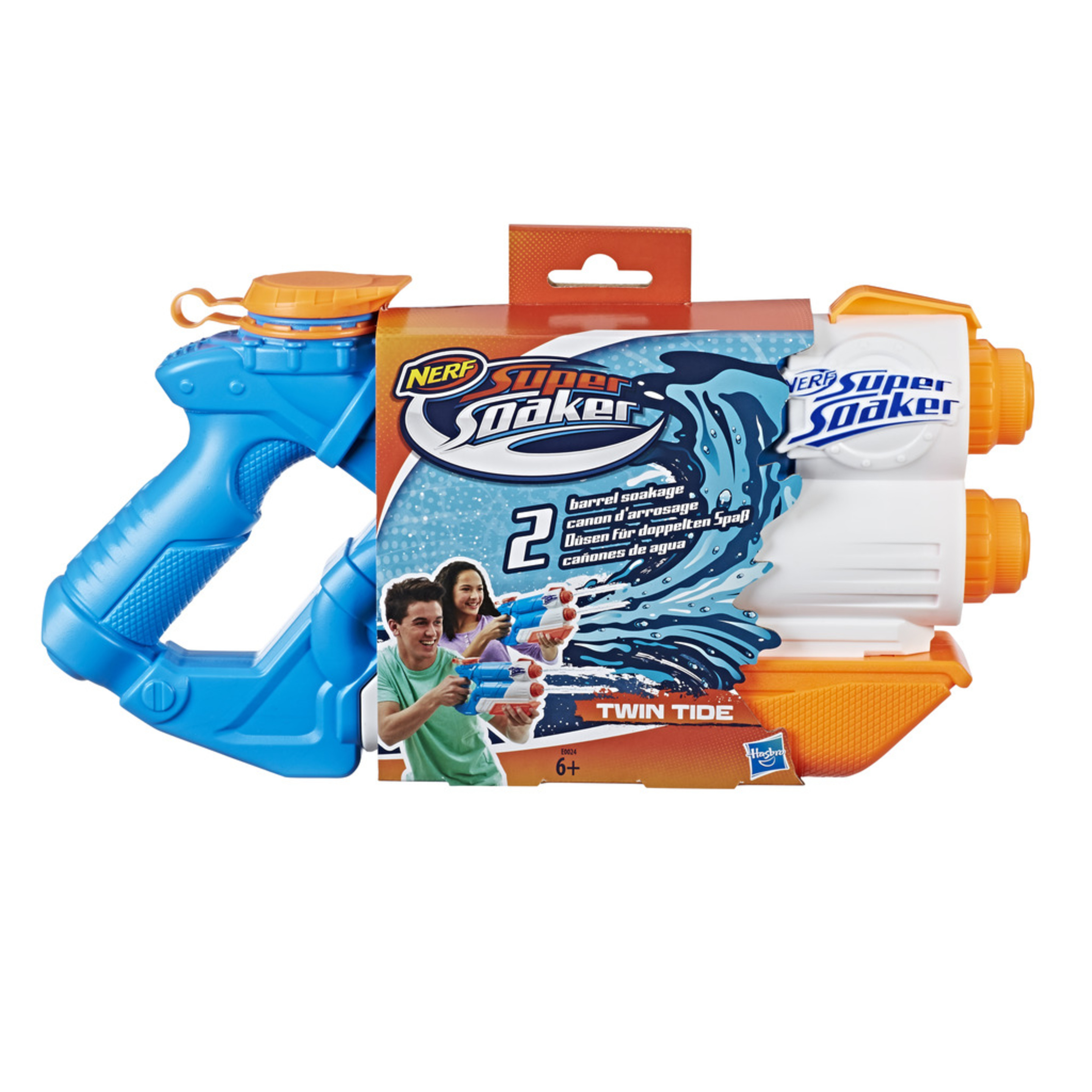 Pistola De Agua Nerf Supersoaker Twin Tide 6 Años+