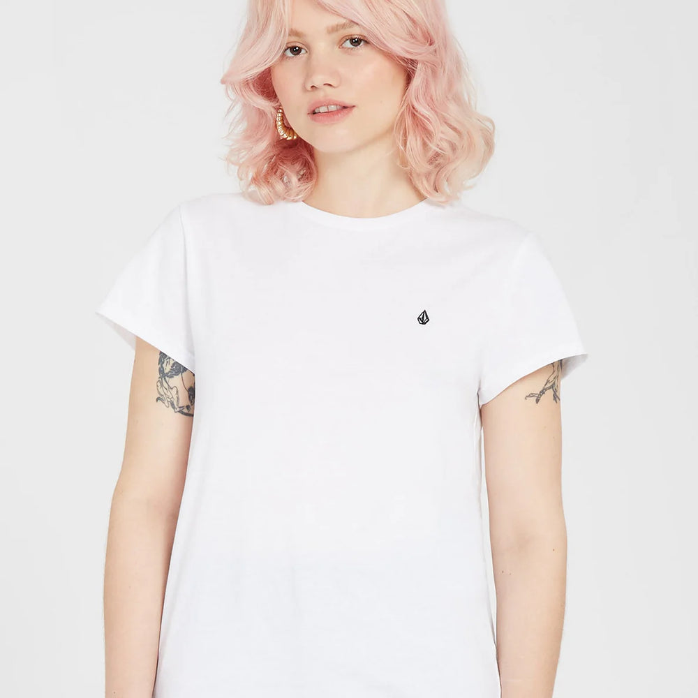 T-shirt Volcom Stone Blanks Tee Branca Para Menina