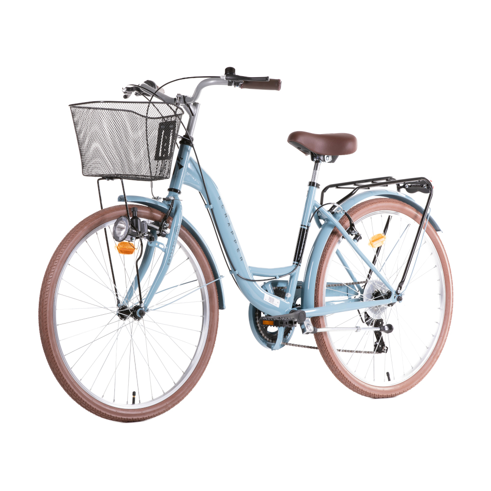 Scrapies City Bike 26” Roda 6 Velocidades Azul Claro