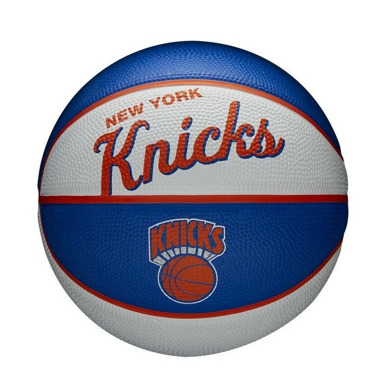 Mini Balón De Baloncesto Wilson Nba Team Retro – New York Knicks - blanco - 