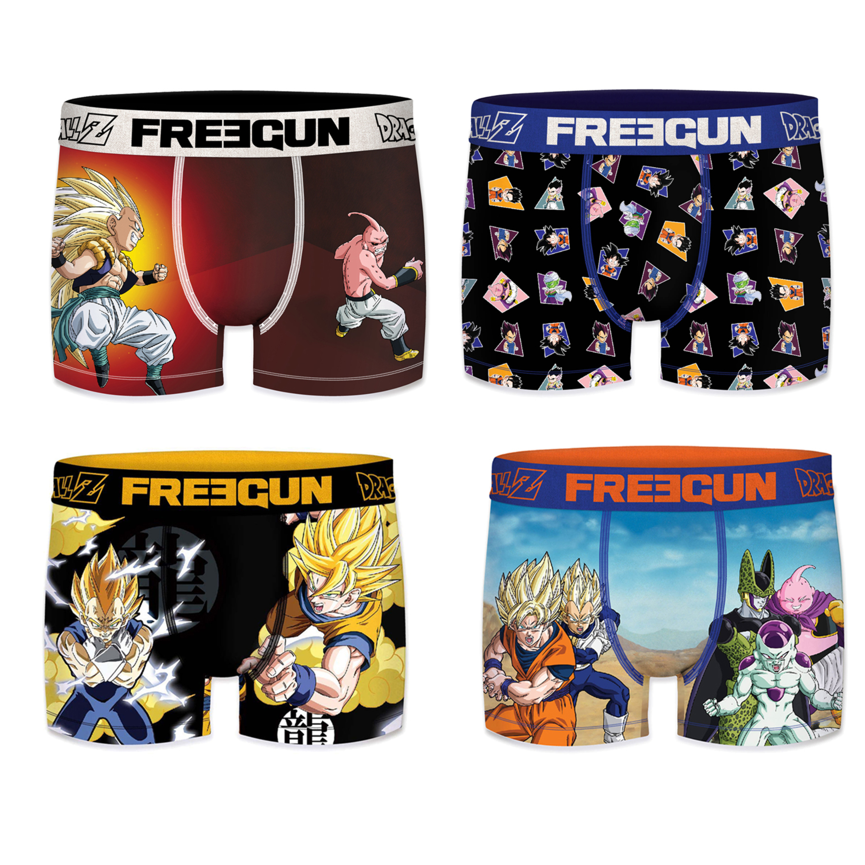 Calzoncillos Freegun Dragon Ball Pack 6