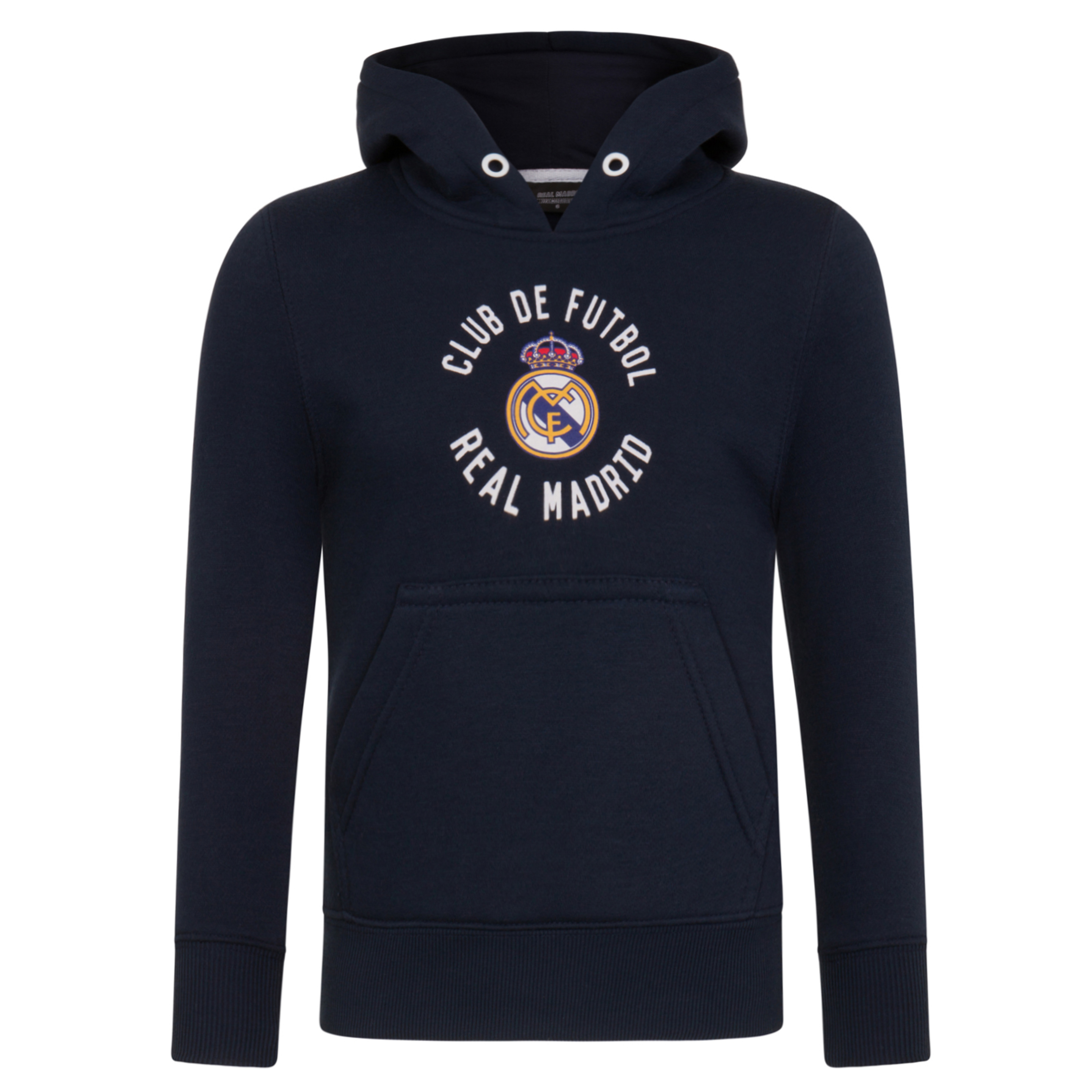 Real Madrid - Sudadera Oficial Con Capucha - Con El Escudo Del Club - Forro Polar