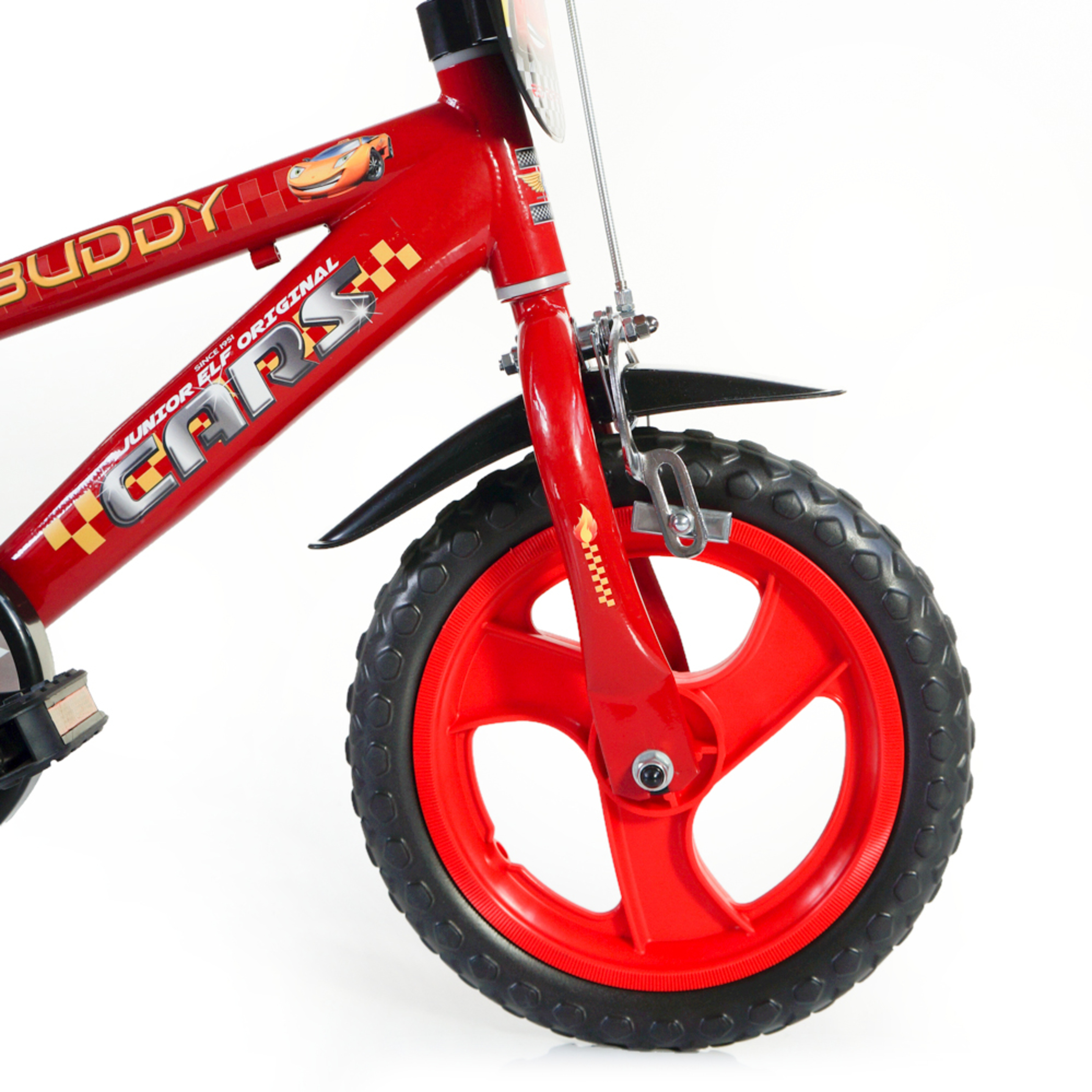 Bicicleta Niño 12 Pulgadas Buddy Cars 3-5 Años - Rojo  MKP