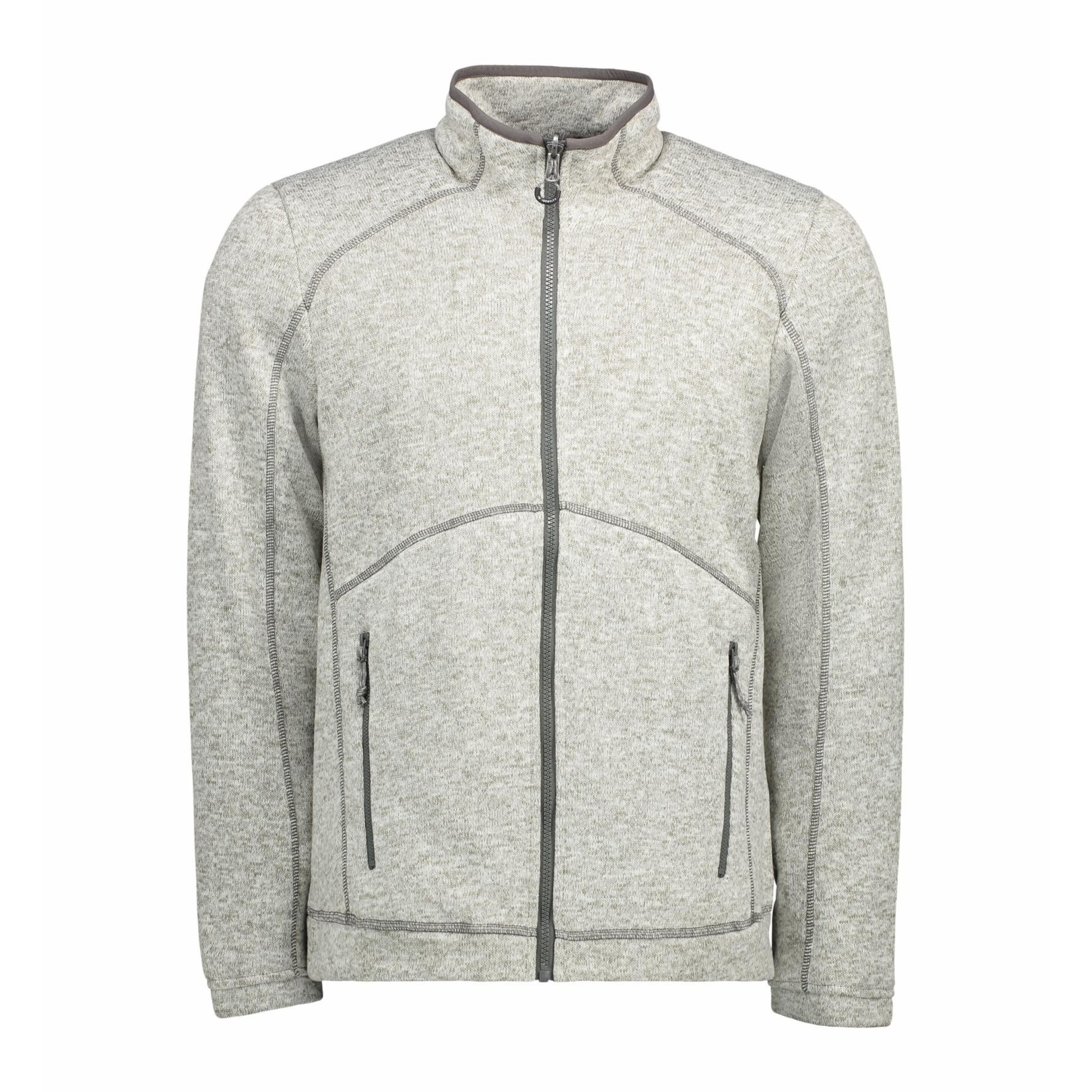 Chaqueta Polar Con Cremallera Completa Modelo Zip N Mix Para Hombre Id (Gris)