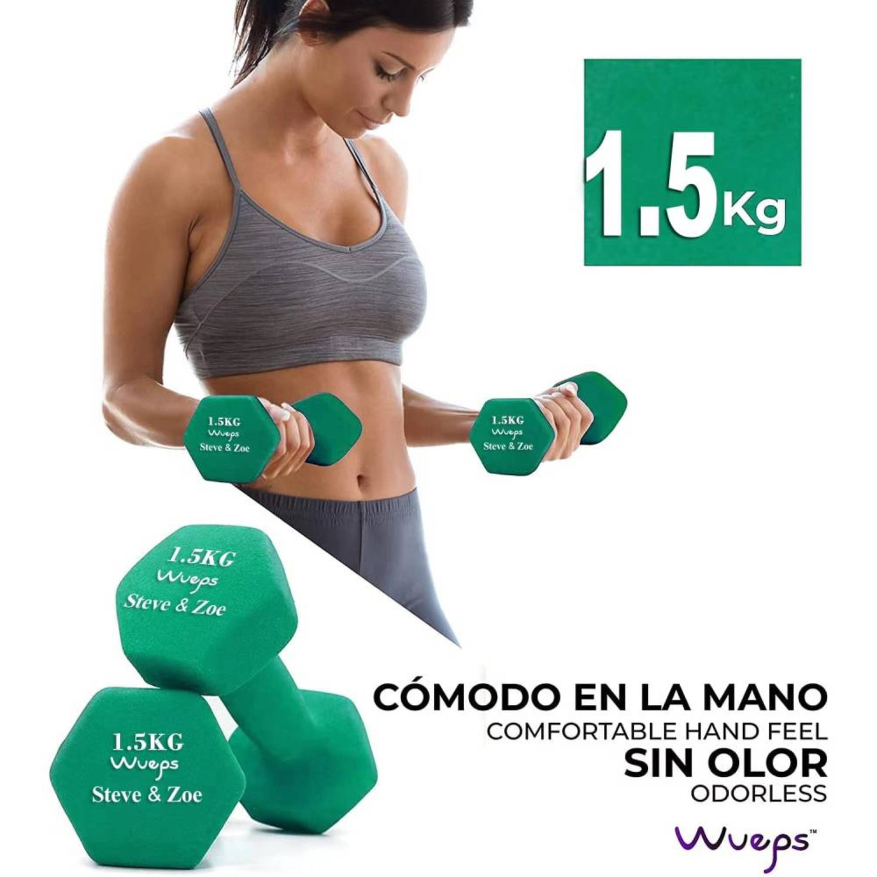 Kit Mancuernas De Neopreno Antideslizantes  3kg/4kg/5kg