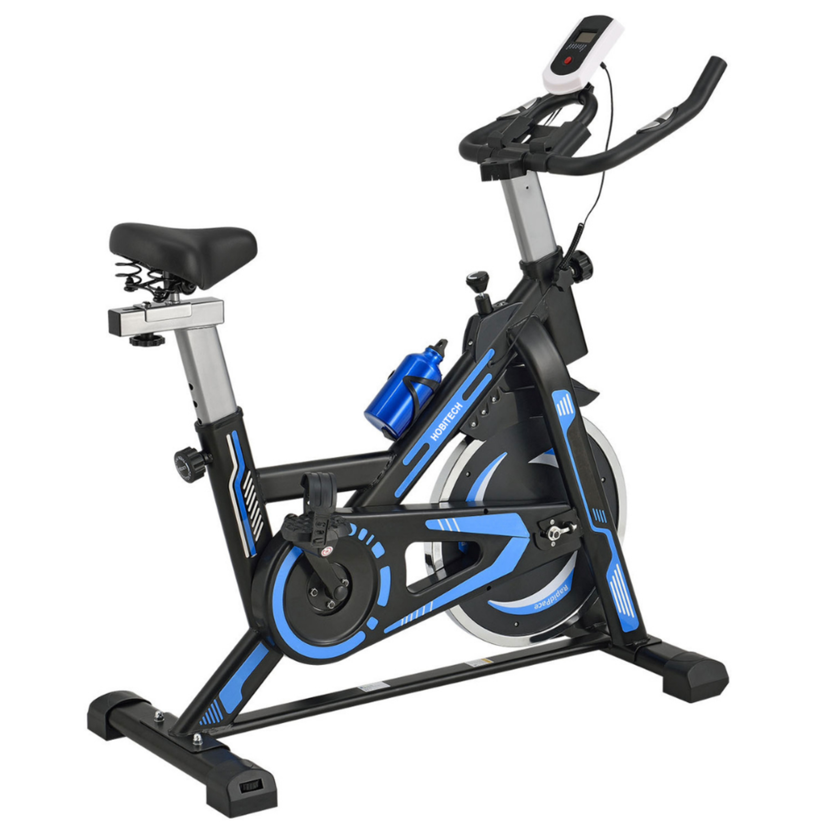 Bicicleta De Spinning Trébol Advance Con Volante De Inercia De 13 Kilos - Negro/Azul  MKP