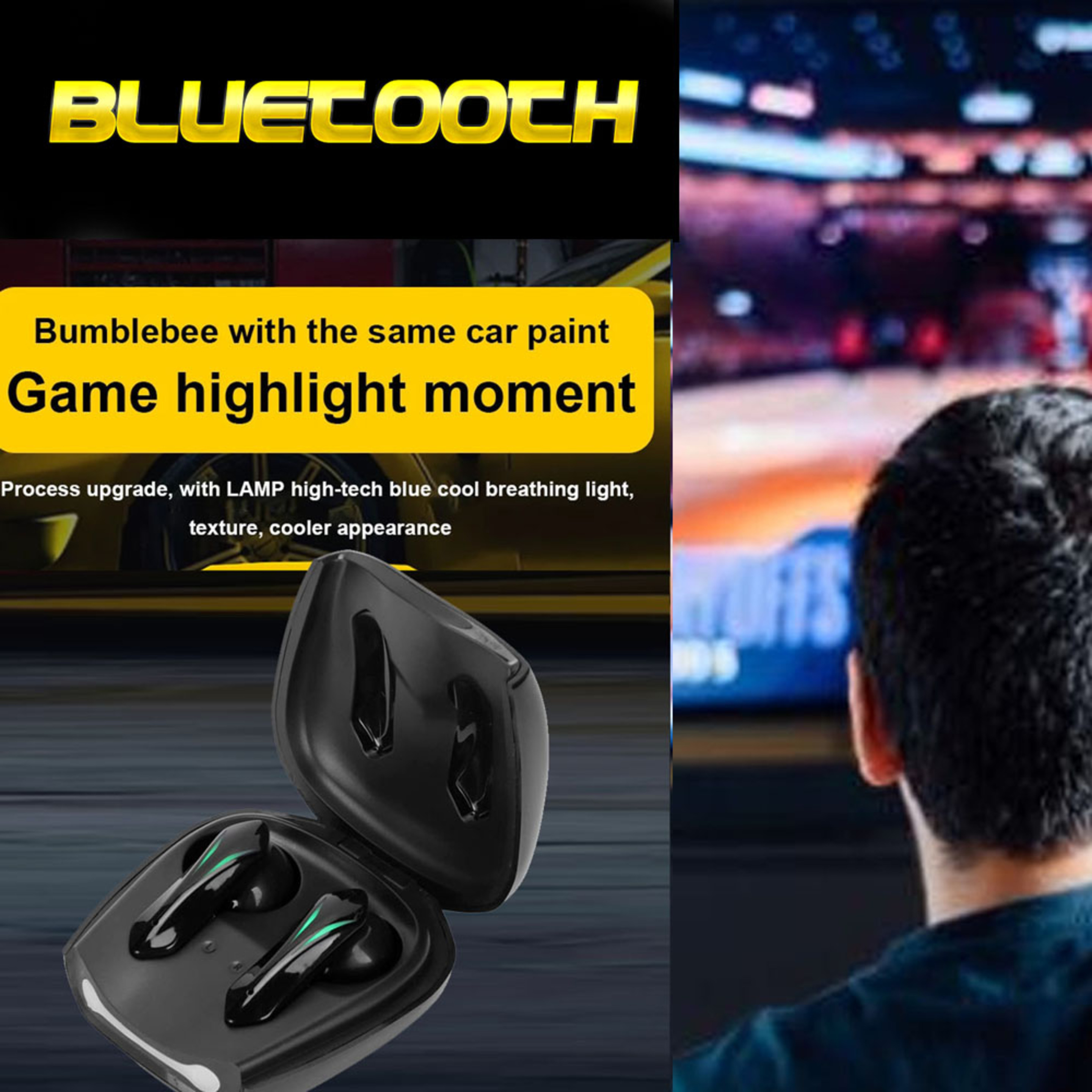 Fones De Ouvido Sem Fio Gaming Bluetooth Videjogos Klack®