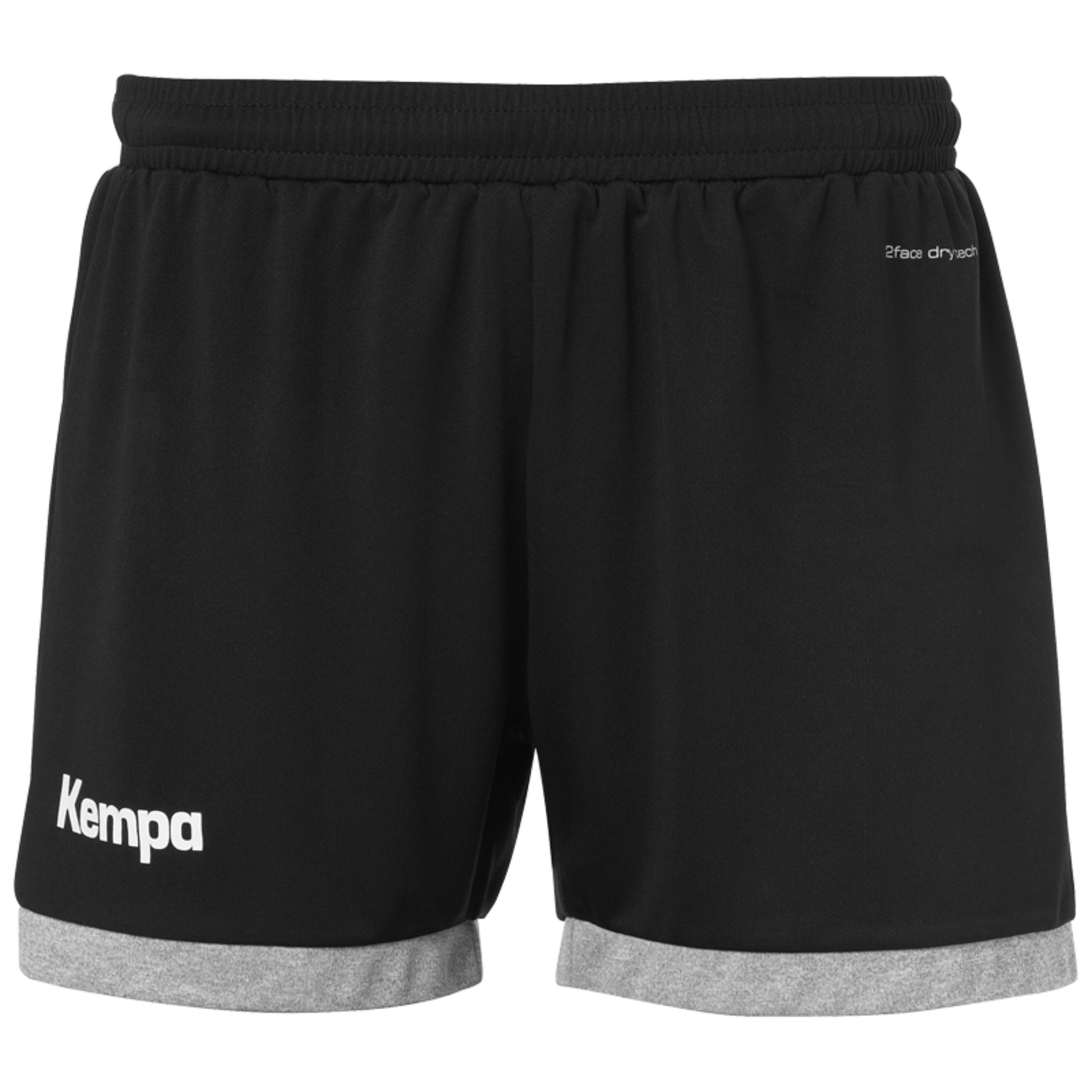 Core 2.0 Shorts Women Negro/gris Oscuro Mezcla Kempa - negro_gris - Core 2.0 Shorts Women Negro/gris Oscuro Mezcla Kempa  MKP