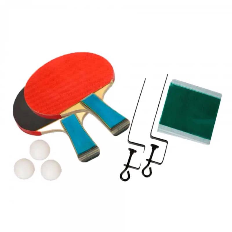 Pack De 2 Palas Ping Pong + Soporte + Red + 3 Bolas Modelo Uranus 0006813