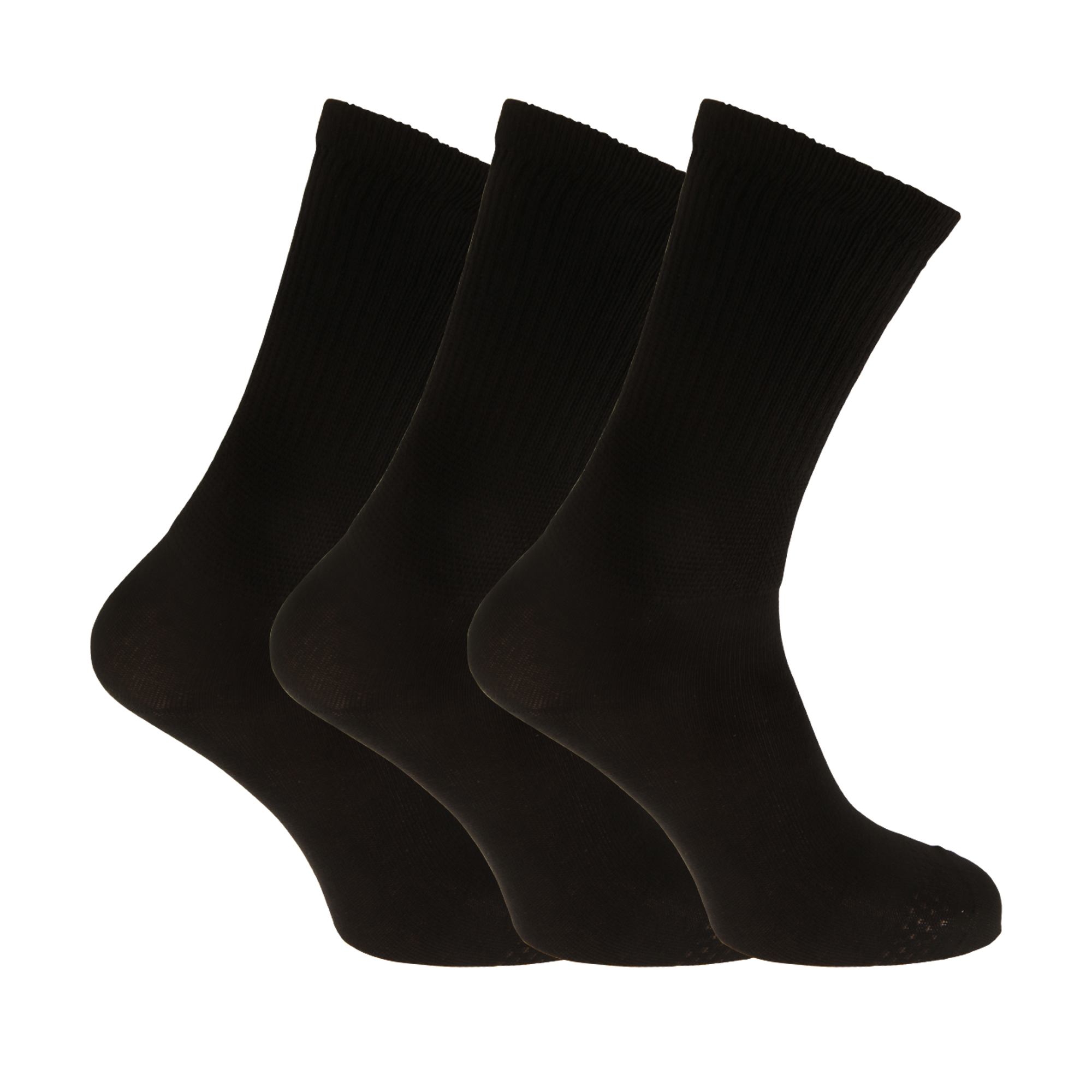 Calcetines Extra Anchos Cómodos Universal Textiles (3 Pares) - negro - 