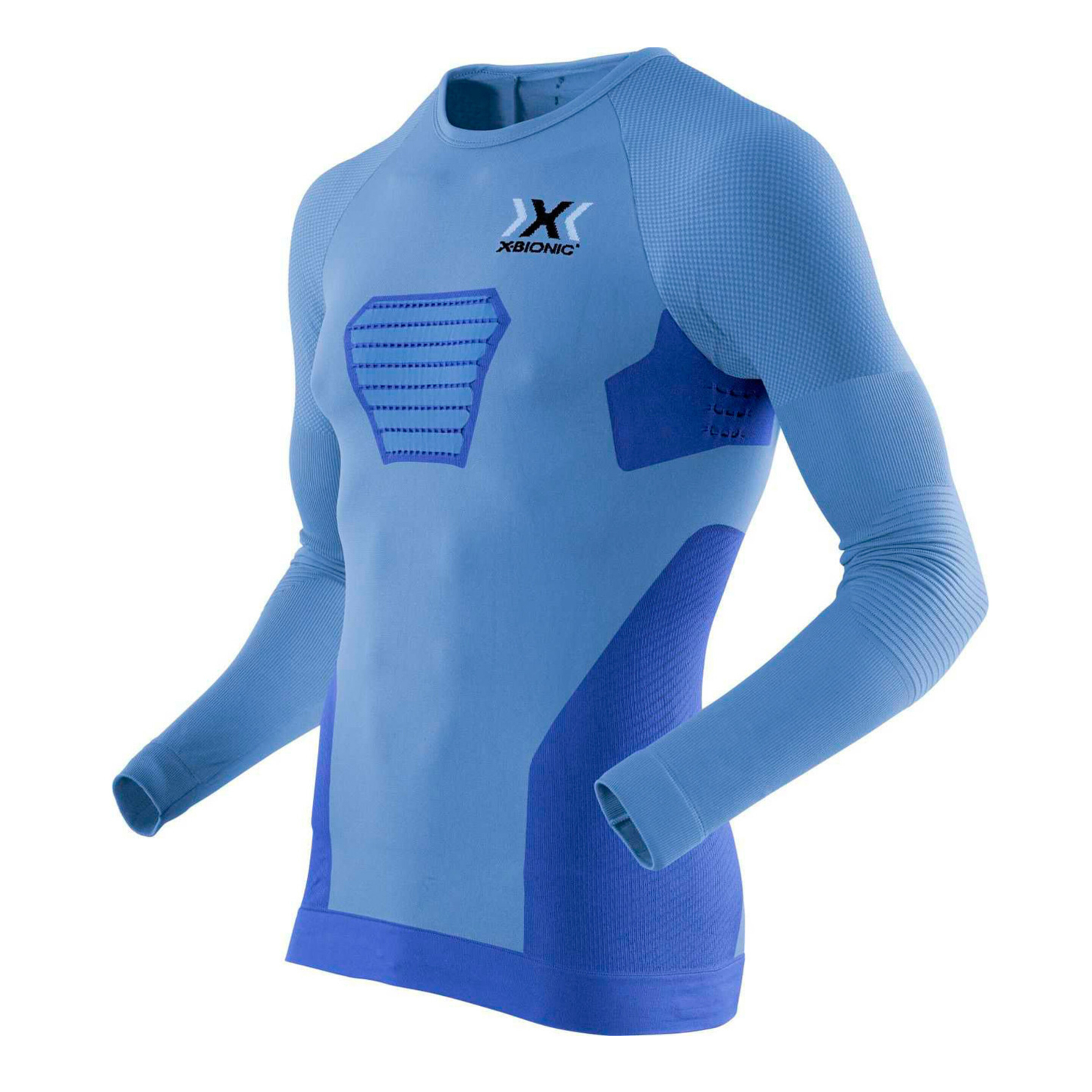 Camiseta M/l Running Speed Evo De Hombre X-bionic - azul - 