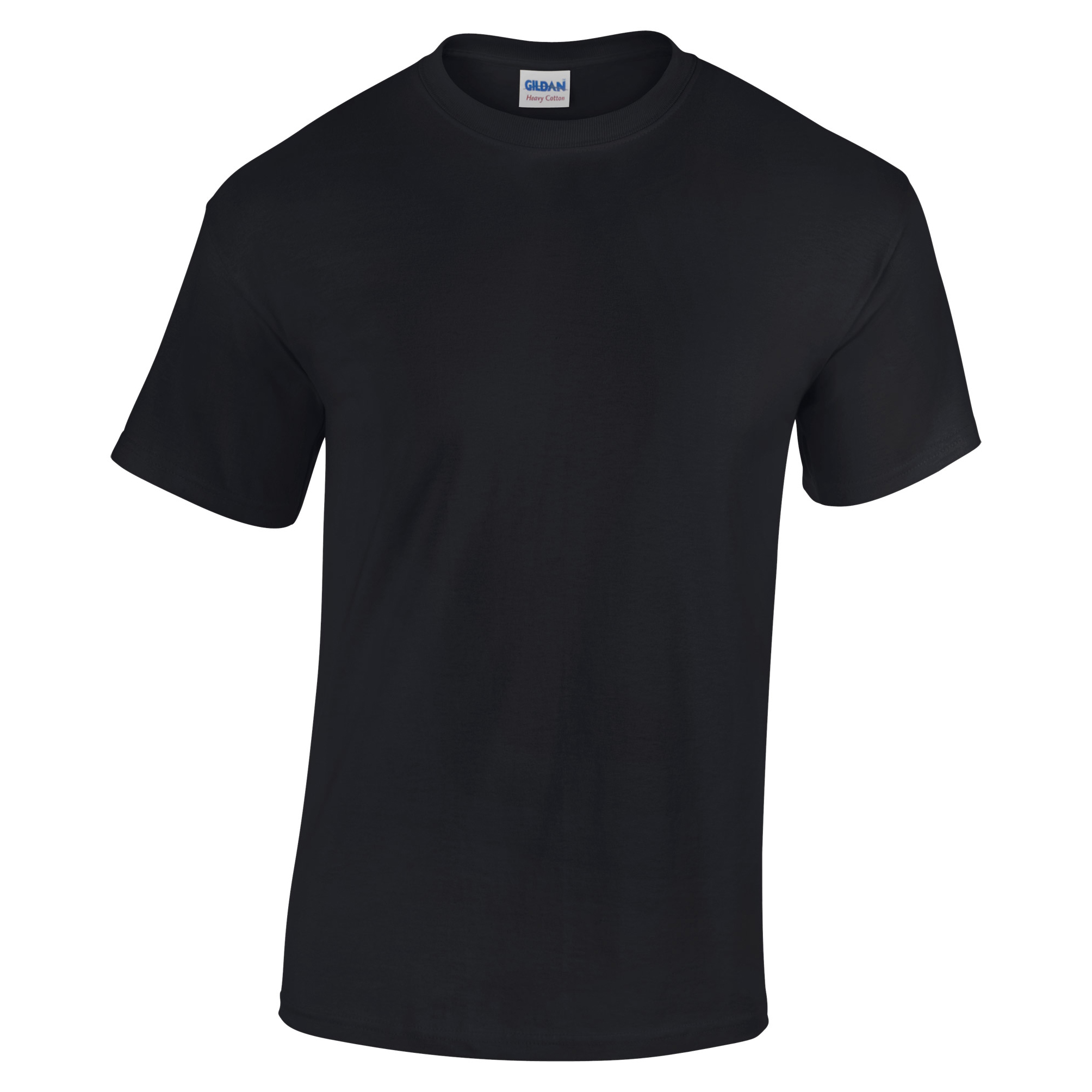 Camiseta Básica De Manga Corta Con Algodón Grueso (paquete De 2) - negro - 