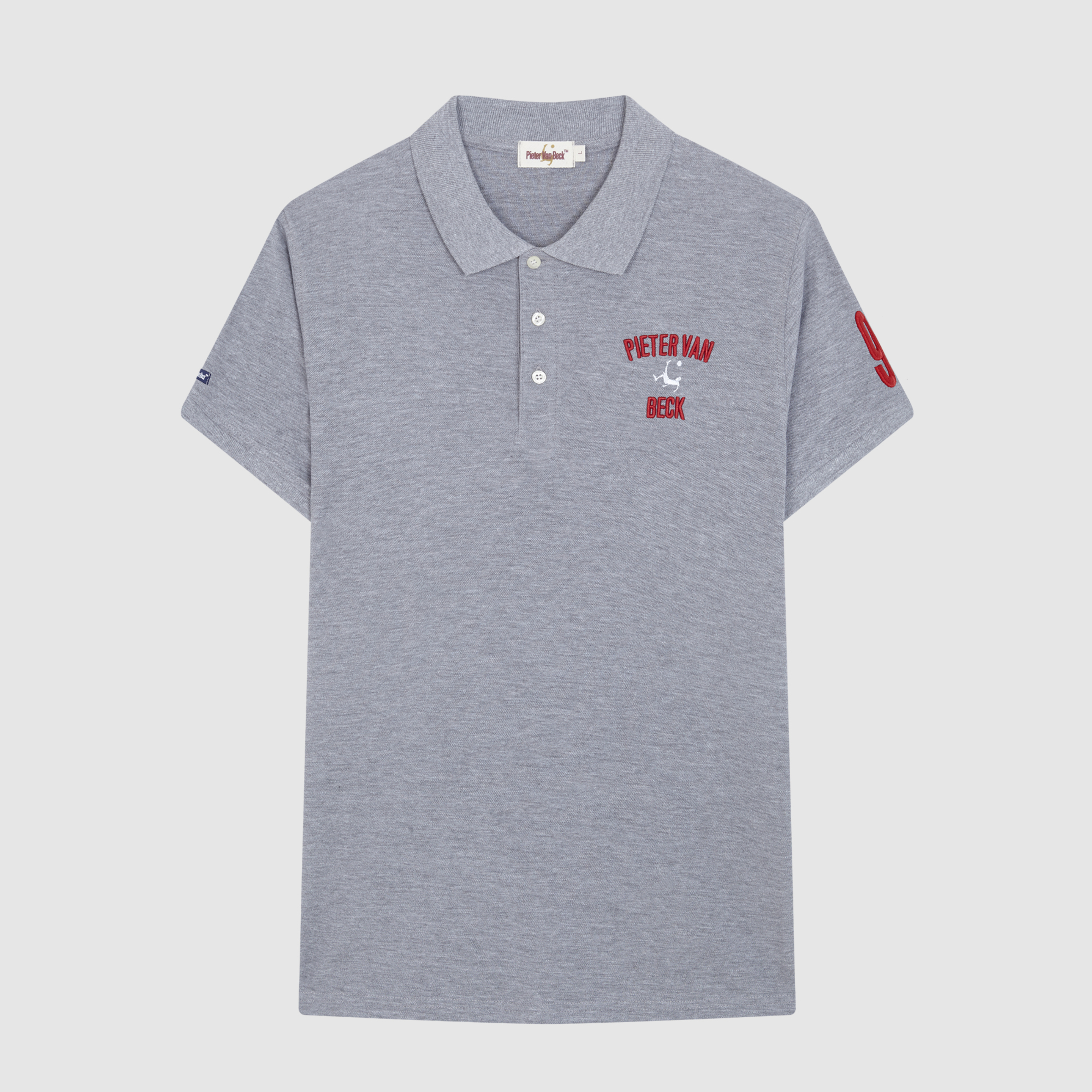 Polo Pieter Van Beck Goal Grey