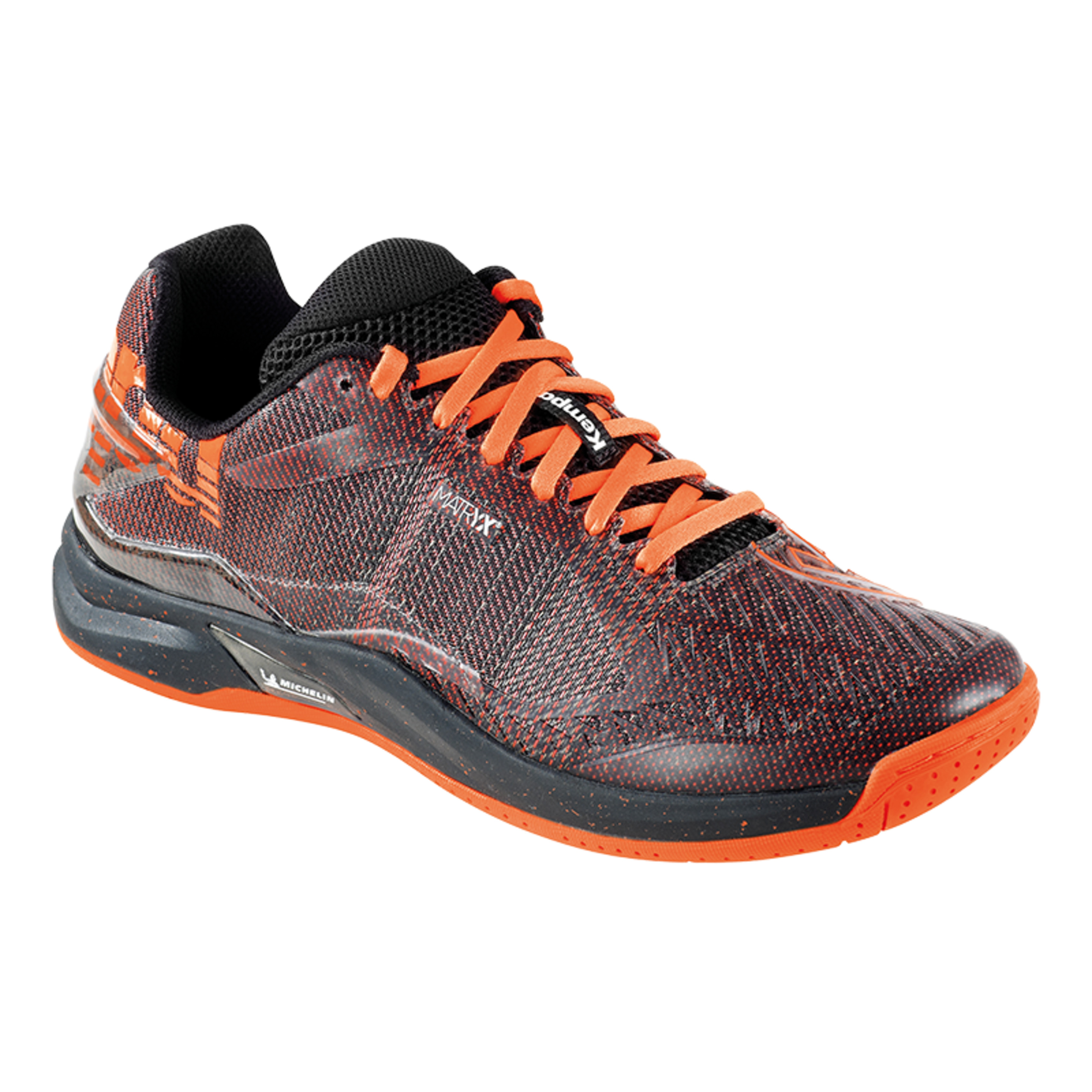 Zapatilla De Balonmano Attack Pro Contender Negro/naranja Fluor Kempa