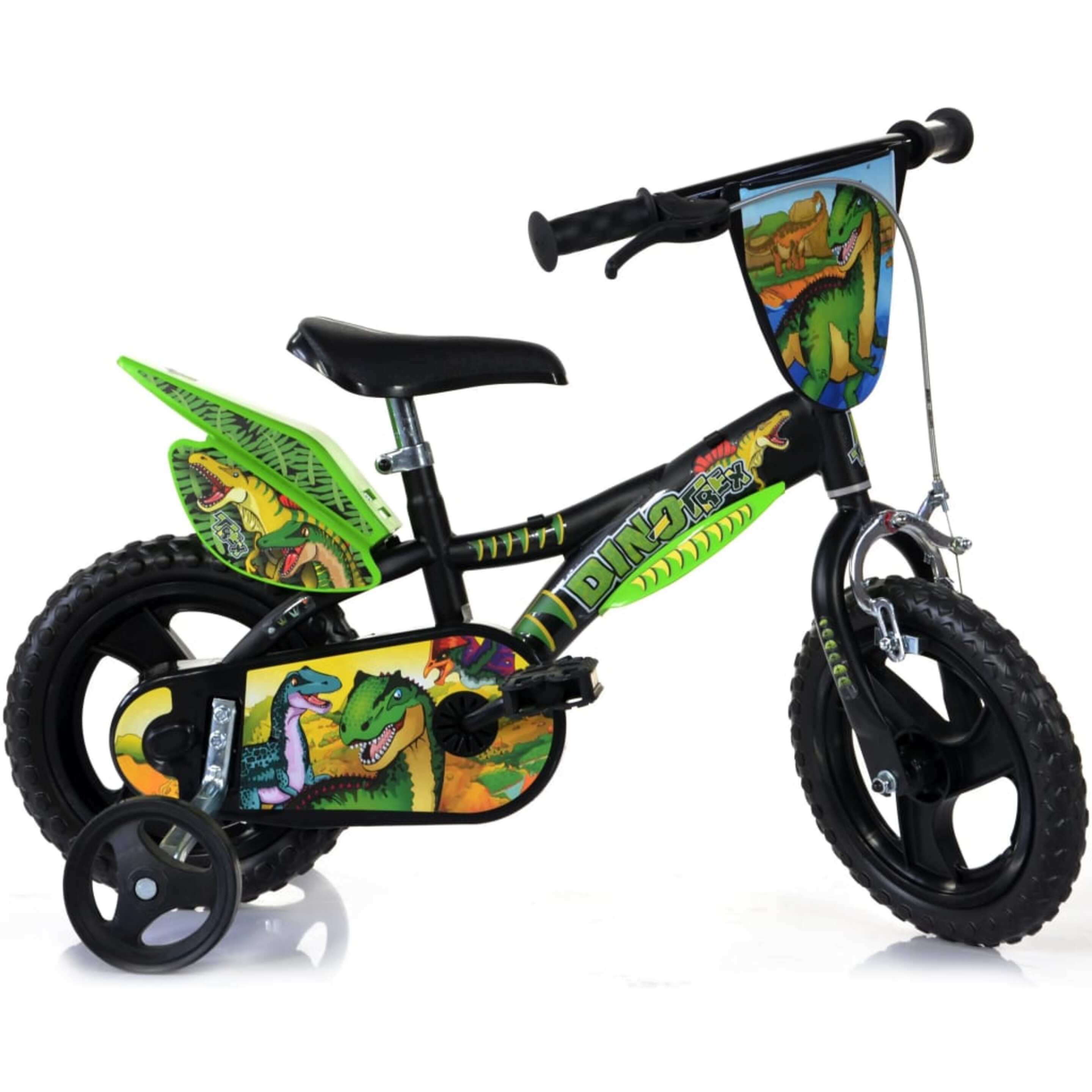 Dino Bikes Bicicleta De Niños Dinosaur Verde 12"