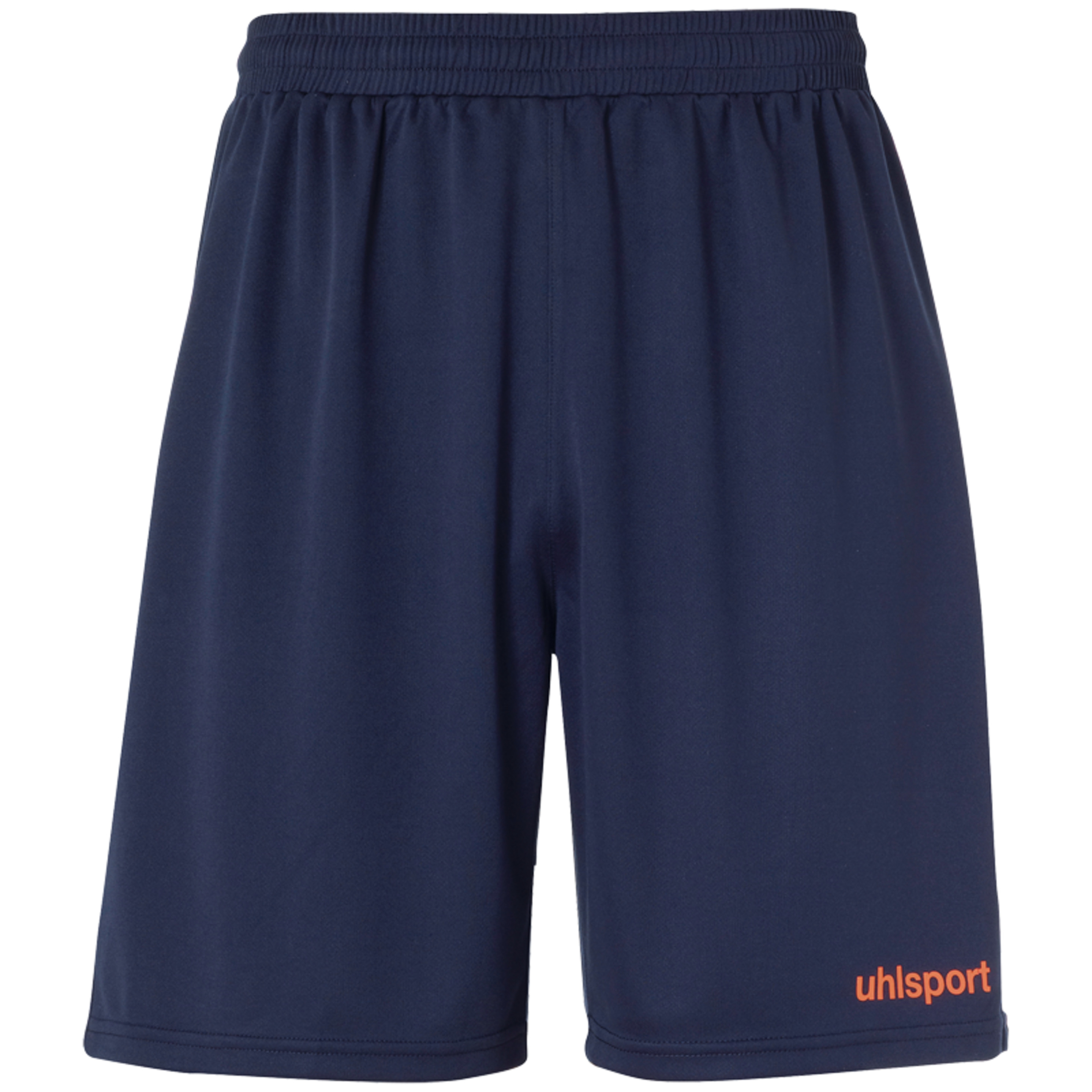 Center Basic Shorts Without Slip Azul Marino/rojo Fluor Uhlsport - azul-rojo - 