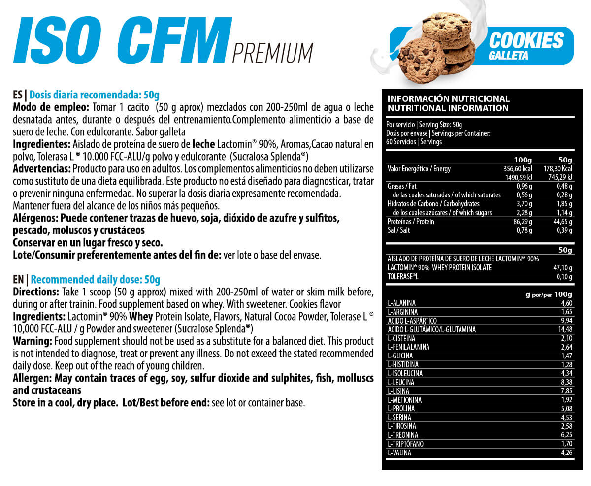 Proteína Isocfm 1.8kg