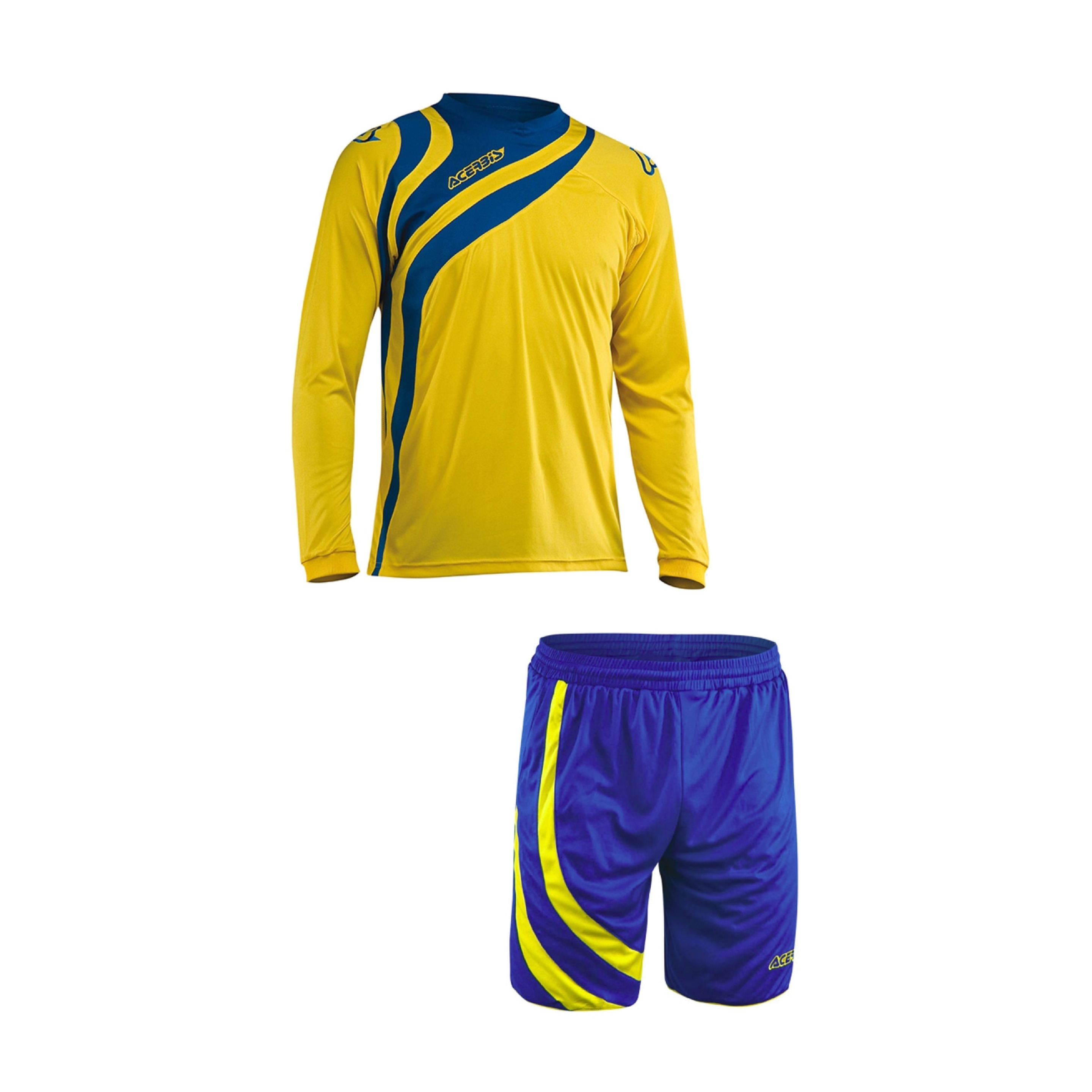 Kit Acerbis Alkman (Camiseta Manga Larga + Pantalón) - amarillo-azul - 