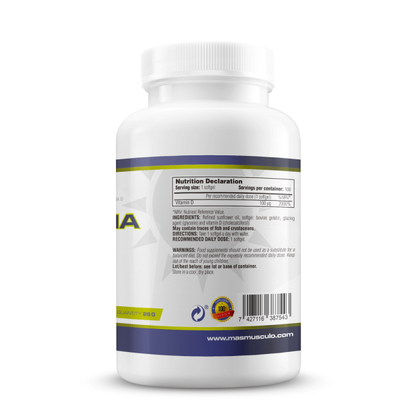 Vitamina D - 100 Softgels De Mm Supplements