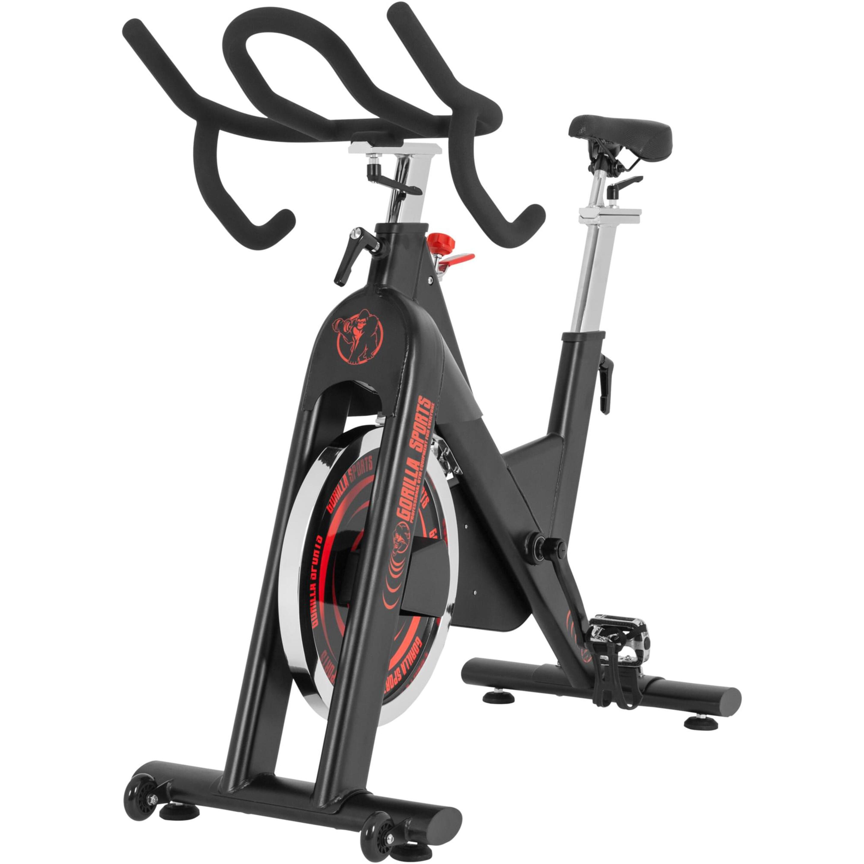Bicicleta Pro Indoor  Spinning Racer  F50x100 Gorilla Sports - negro-rojo - 