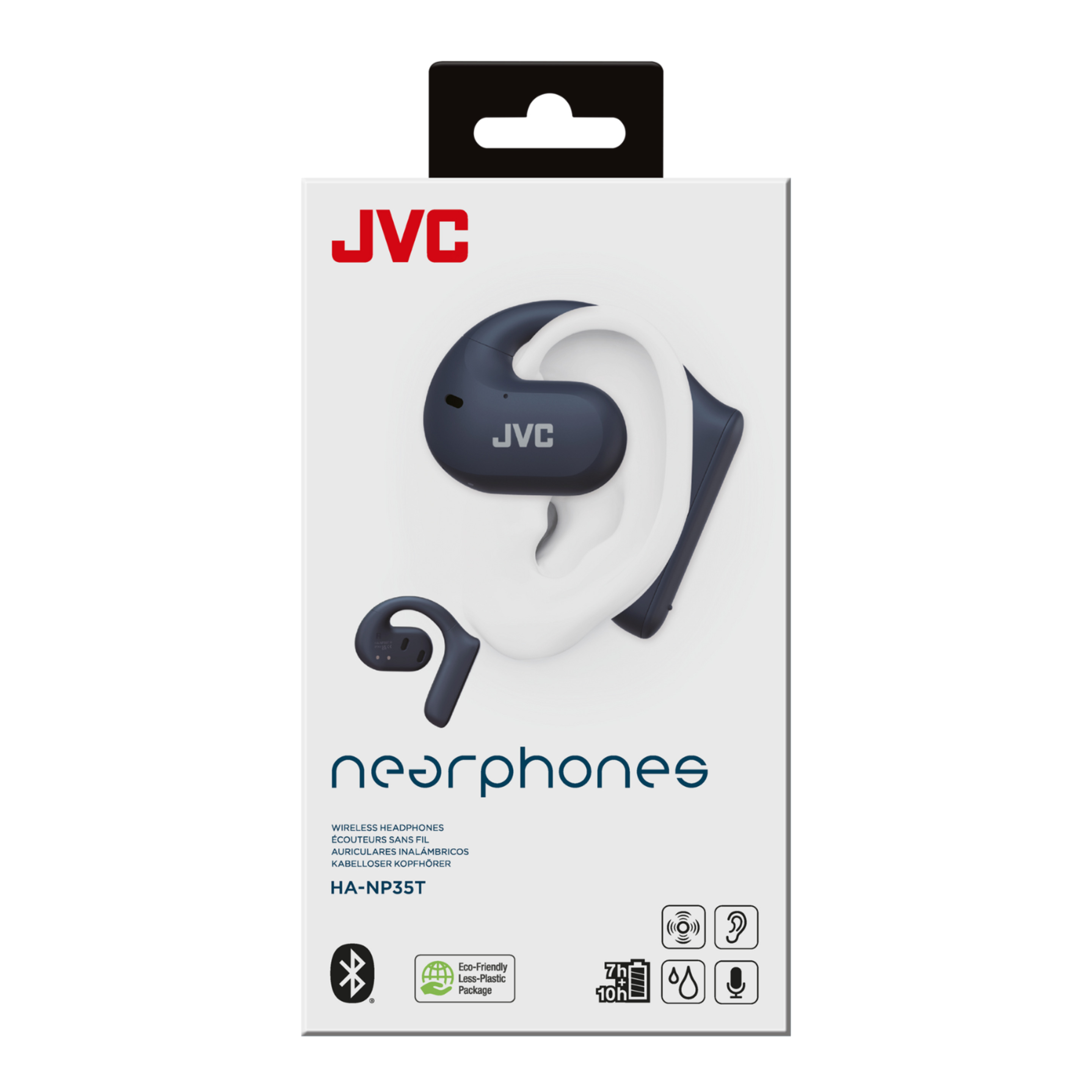 Auriculares Abiertos Bluetooth Truewireless Jvc Ha-np35t-a-u