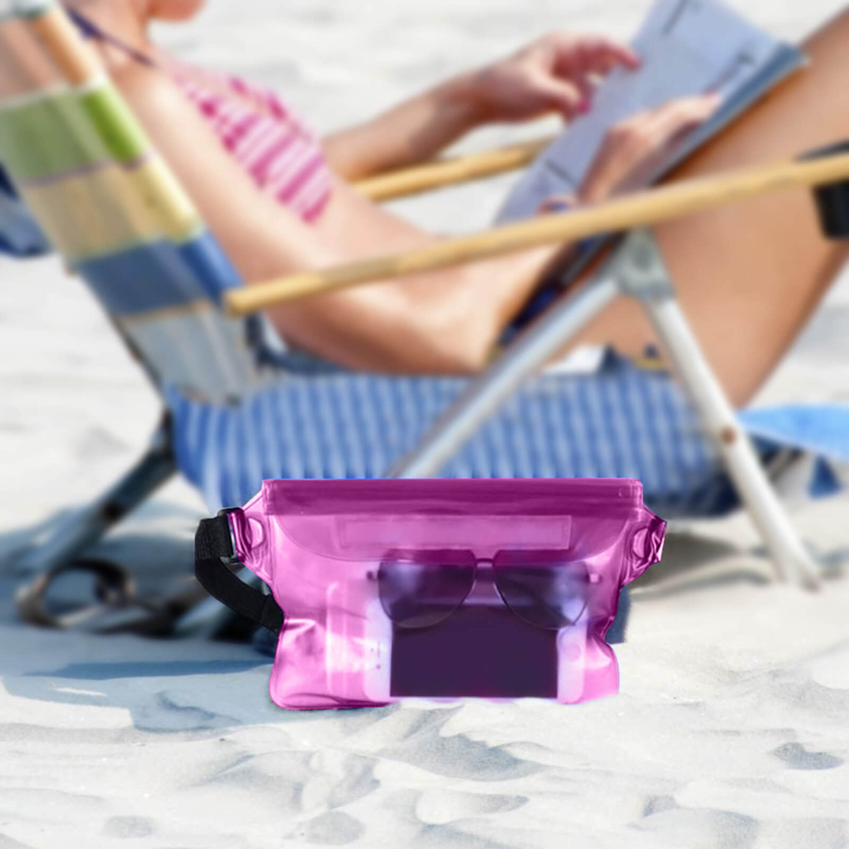 Bolsa Smartphone Impermeable 10m De Playa, Táctil Y Riñonera