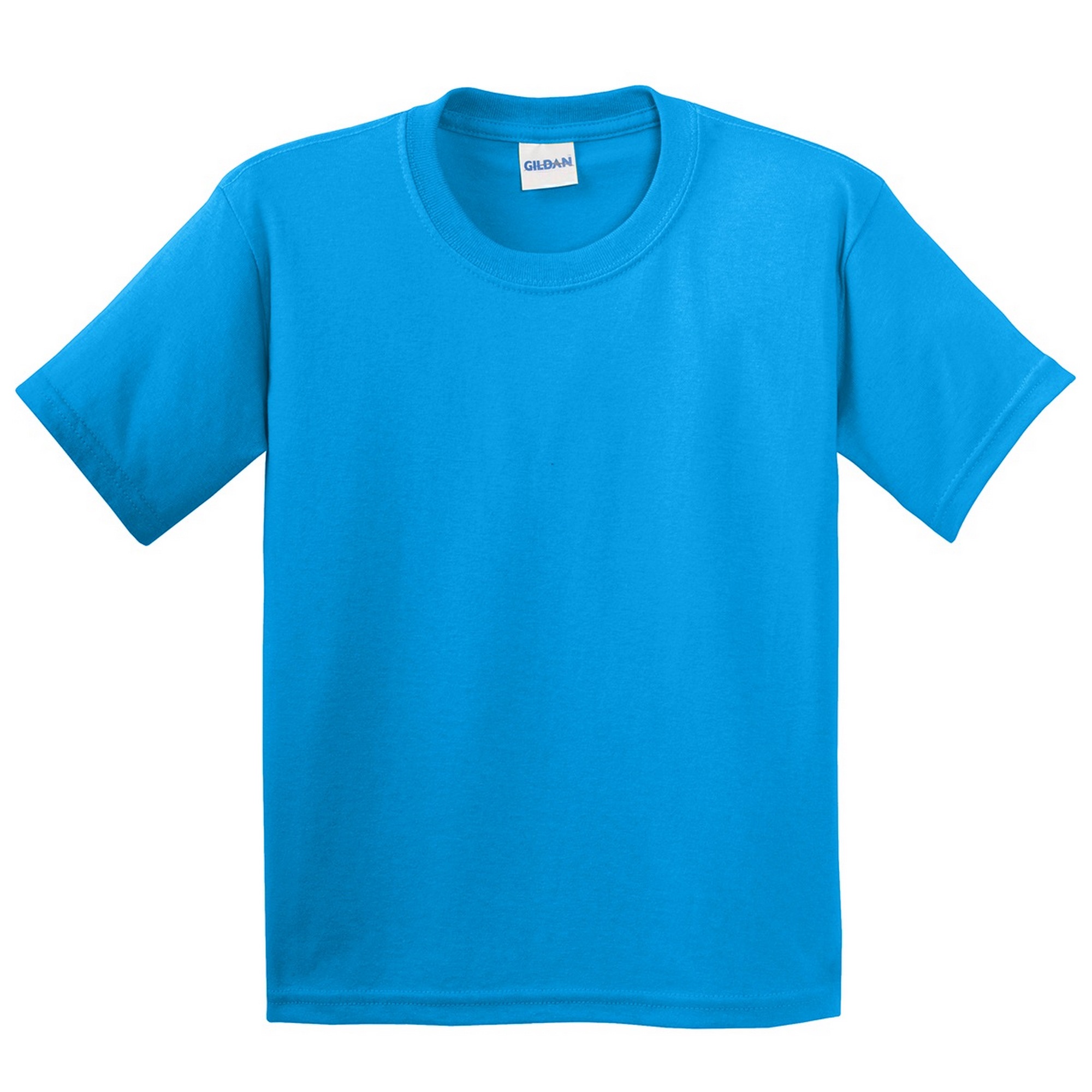 Camiseta Básica De Manga Corta Estilosa Suave Gildan - azul-zafiro - 