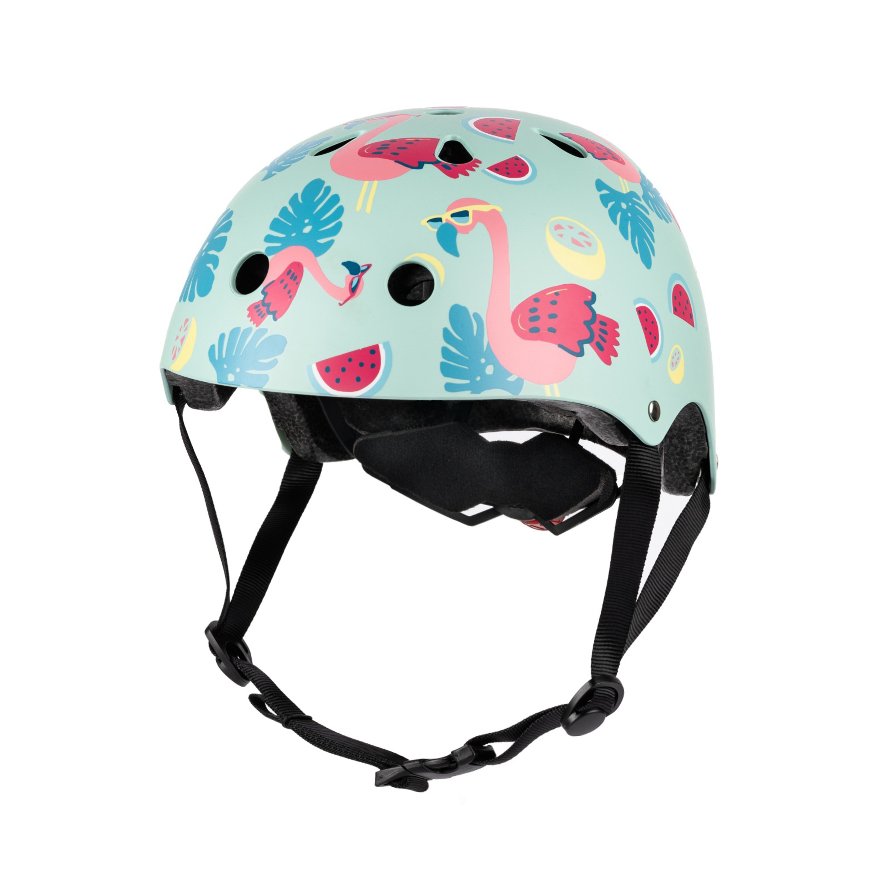 Mini Capacete De Bicicleta Hornit Lids Flamingo - Animal Print - O capacete mais fixe do mundo! | Sport Zone MKP