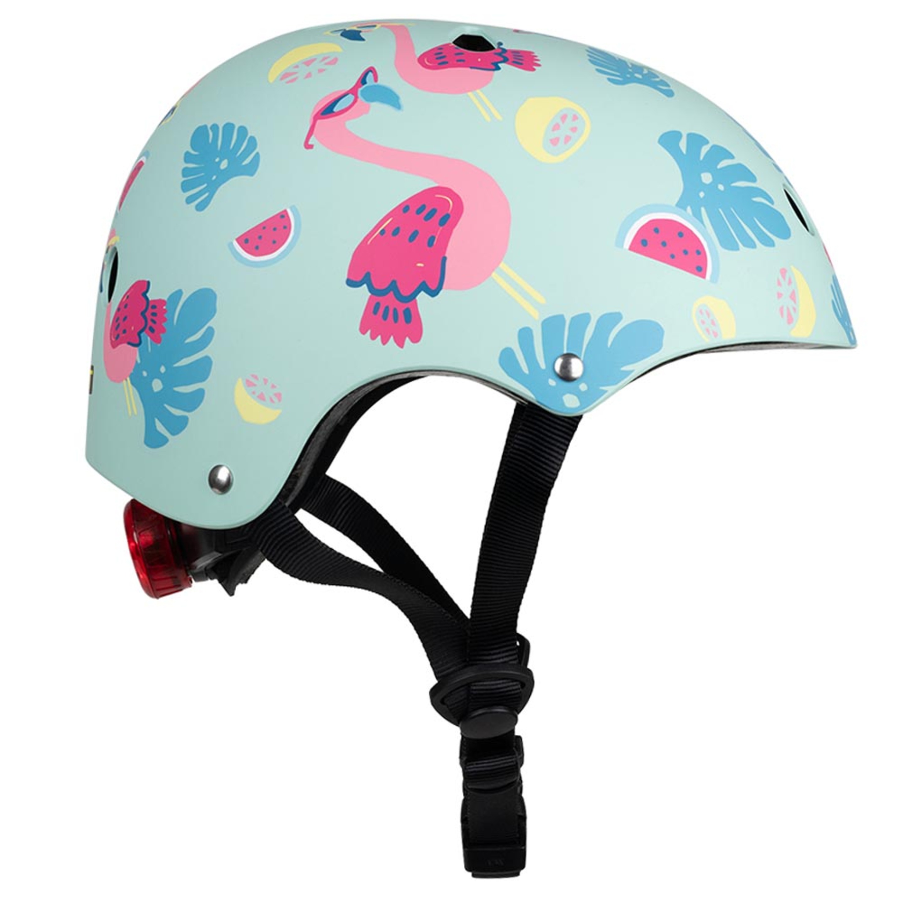 Mini Capacete De Bicicleta Hornit Lids Flamingo - Animal Print - O capacete mais fixe do mundo! | Sport Zone MKP