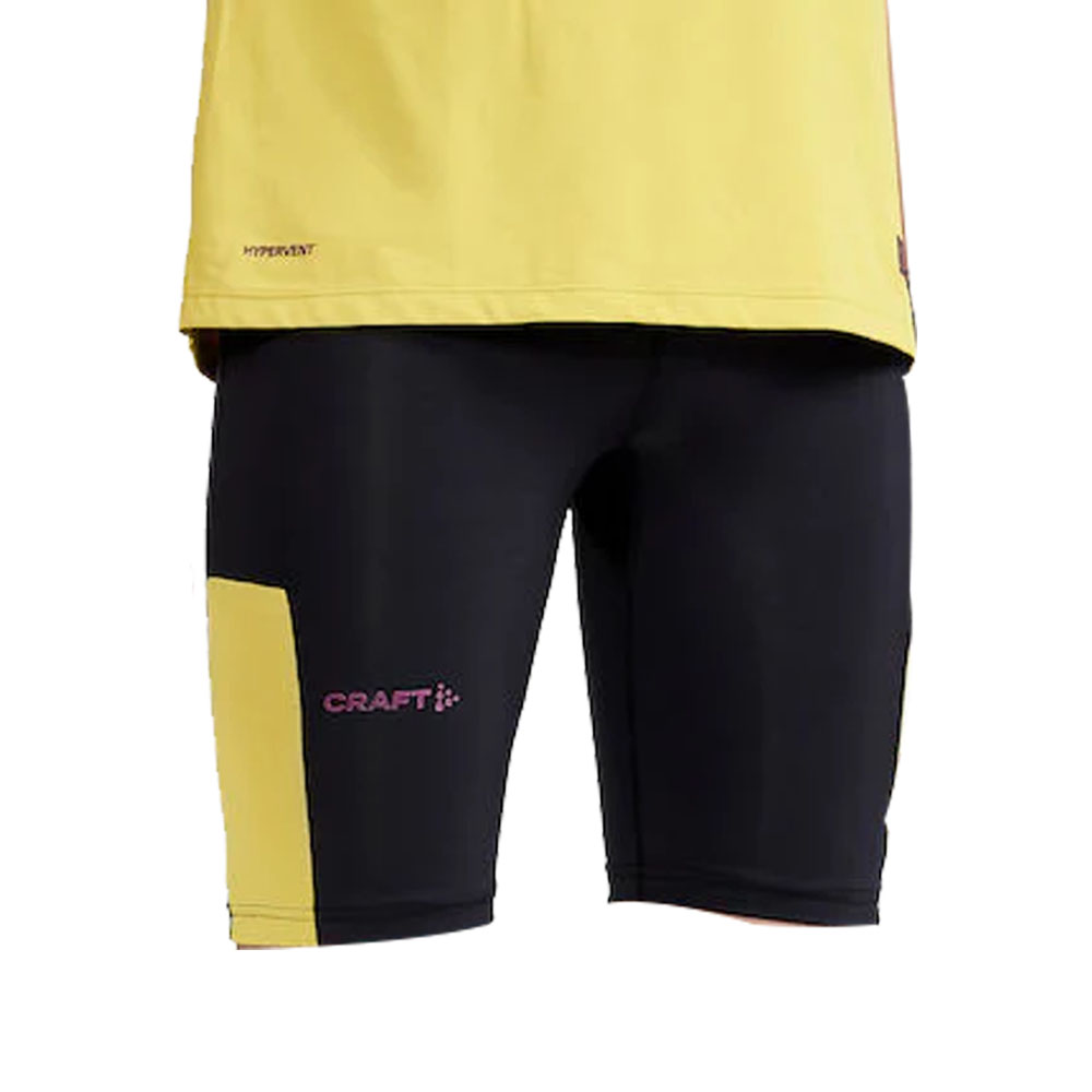 Pantalones Cortos Craft Pro Hypervent - negro-amarillo - 