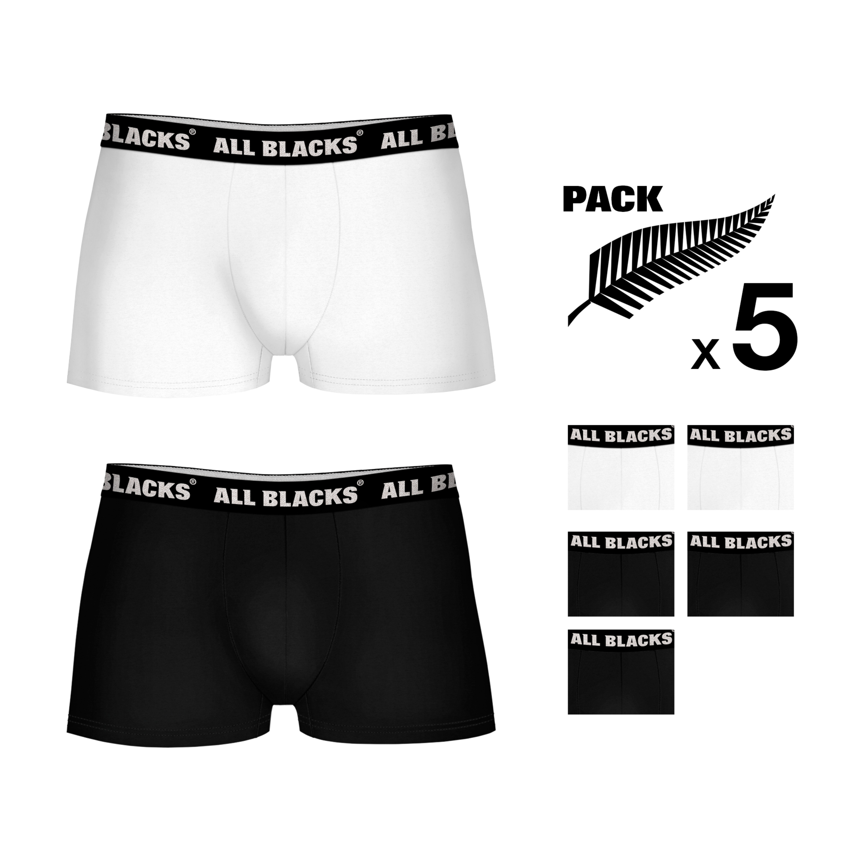 Calzoncillos Boxer All Blacks (Pack 5)