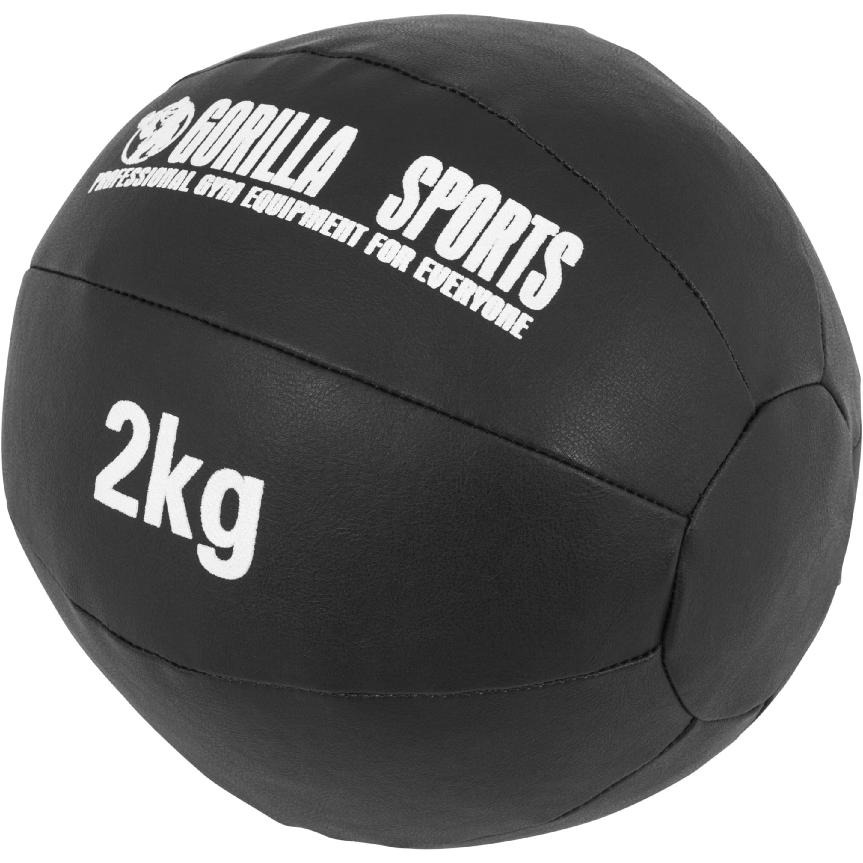 Balón Medicinal De Cuero 2 Kg Gorilla Sports