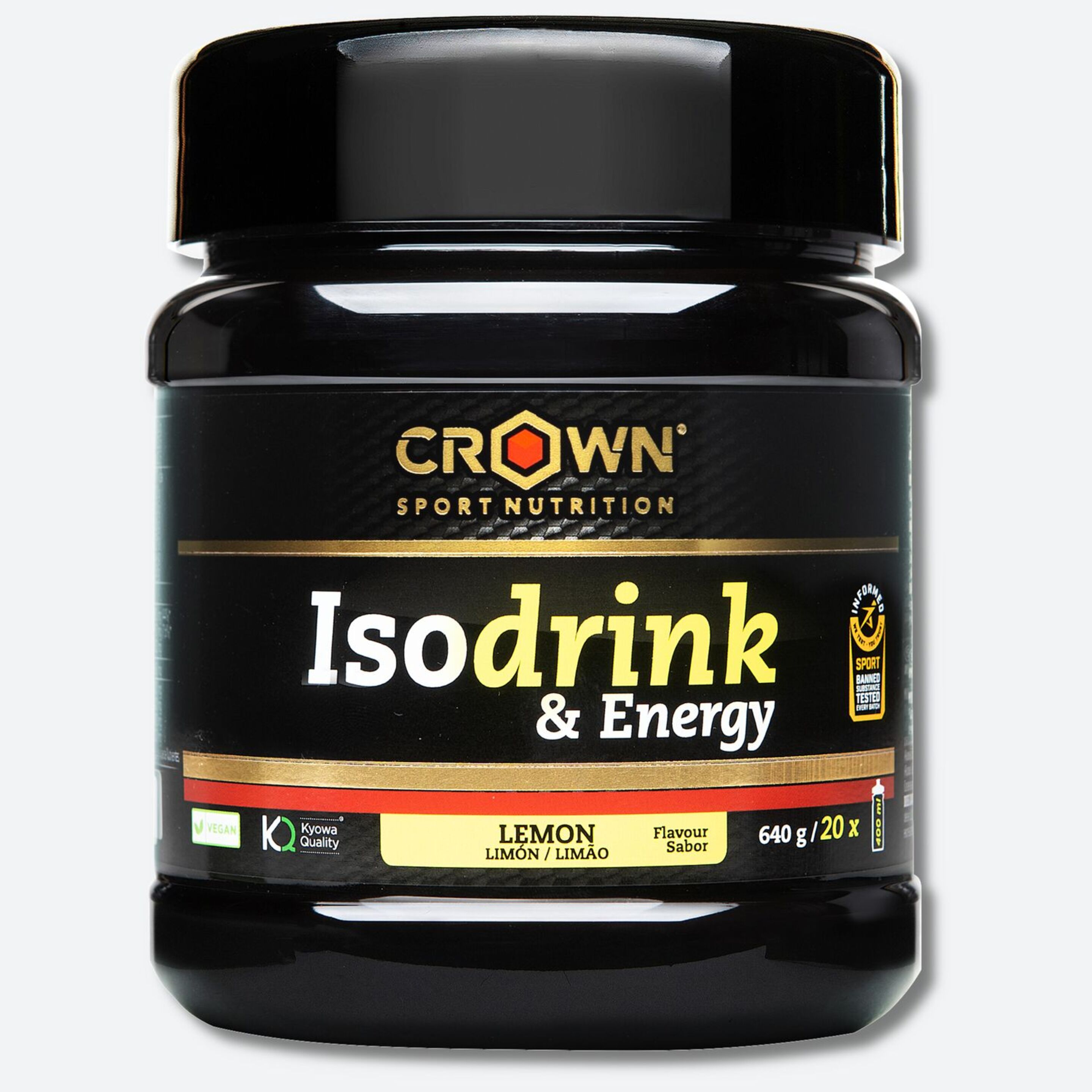 Bote De Bebida Isotónica En Polvo ‘isodrink & Energy‘ Limón 640 G -  - 