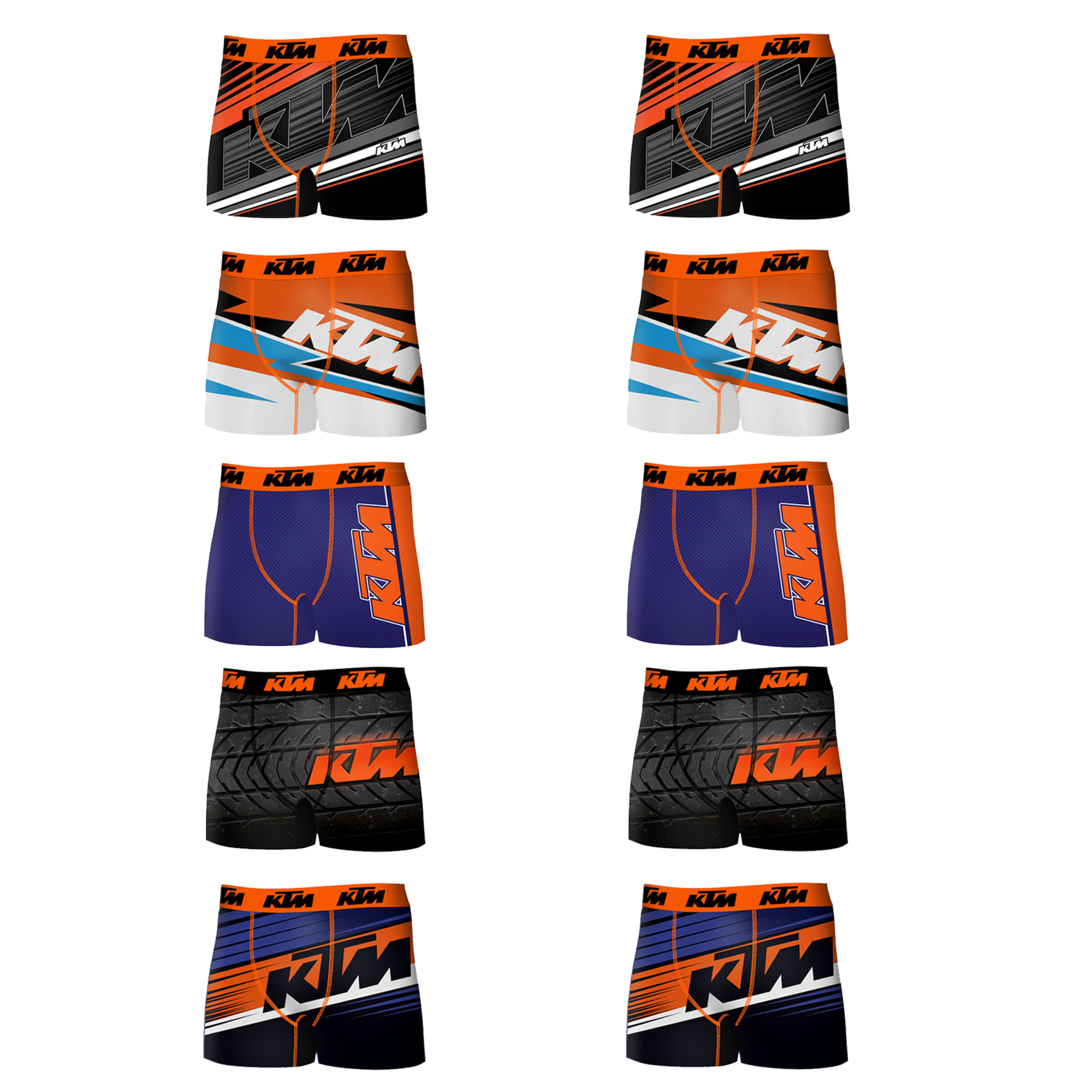 Pack 10 Calzoncillos Ktm - multicolor - 