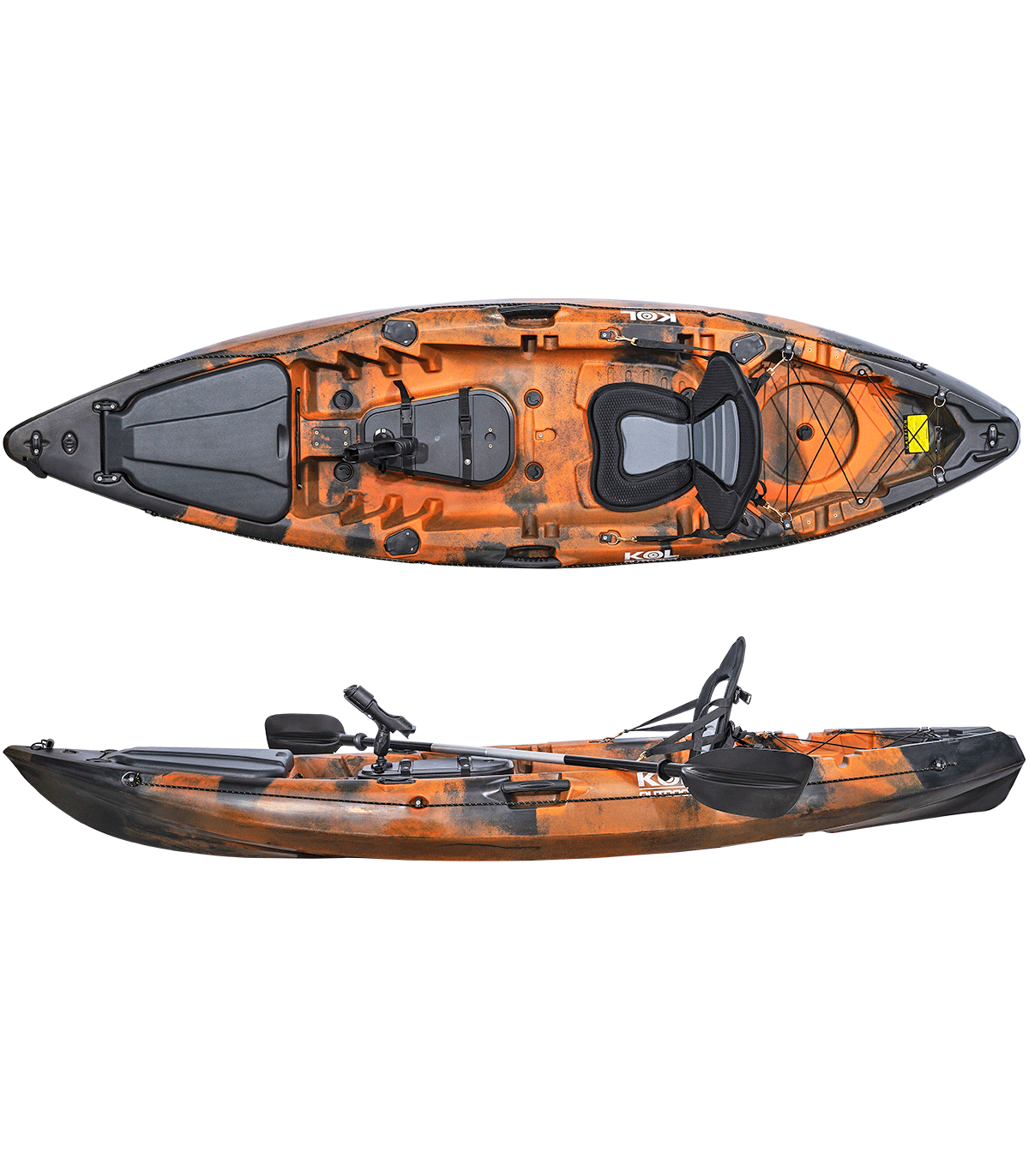 Kayak De Pesca Kol Outdoor Conger P (295 X 80cm) - naranja - 