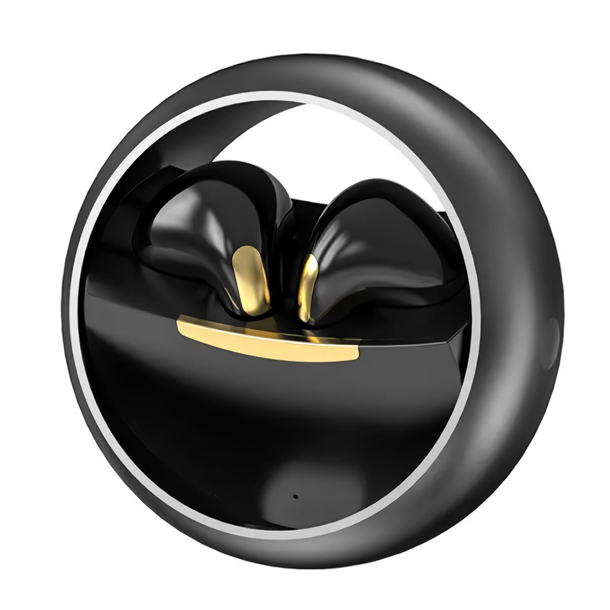 Auriculares Inalámbricos Klack Km89 Con Diseño Giratorio Bluetooth 5.0 - negro - 