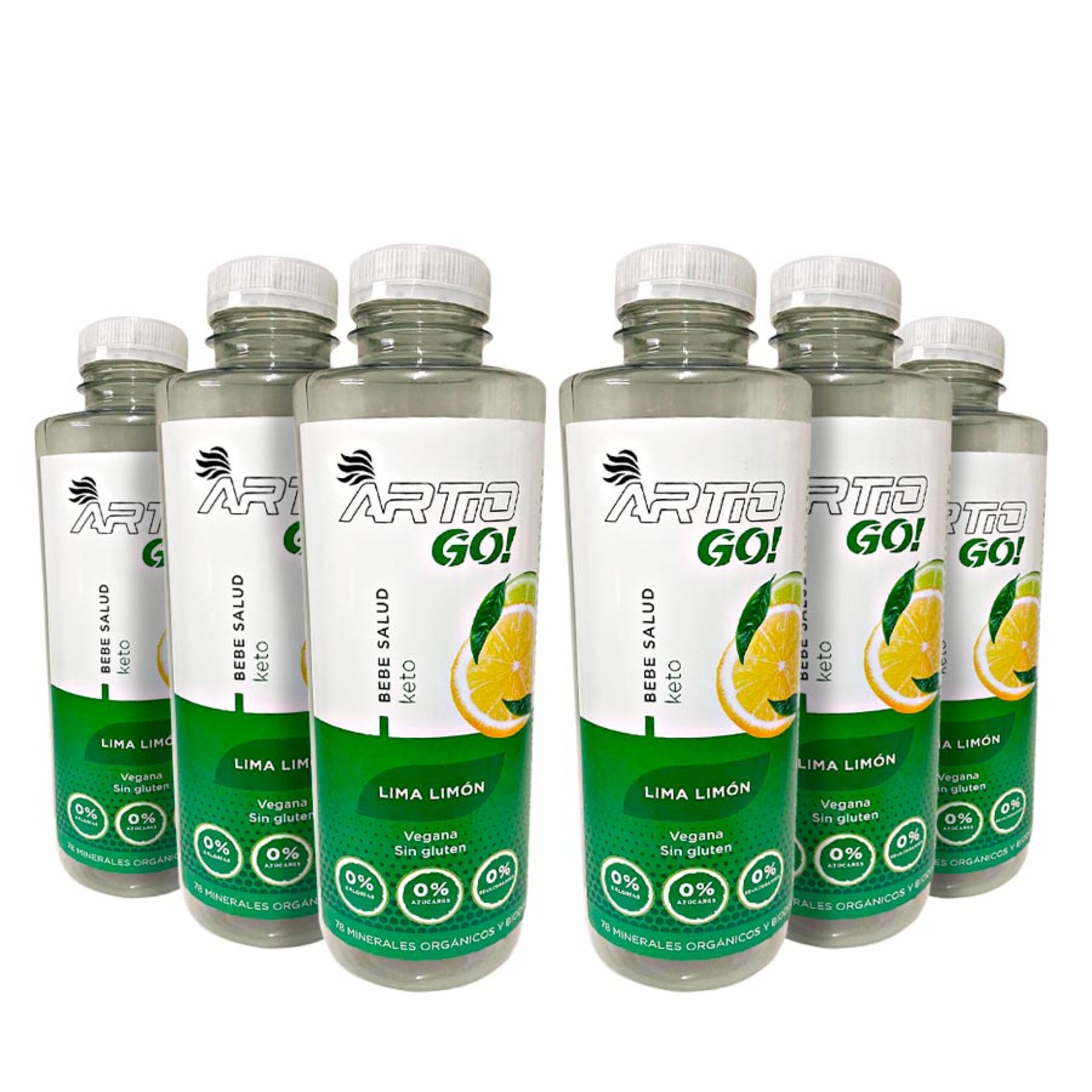 Bebida Isotónica Artio Go! Sabor Lima Limón | Pack De 6x500ml - Isotónico  MKP