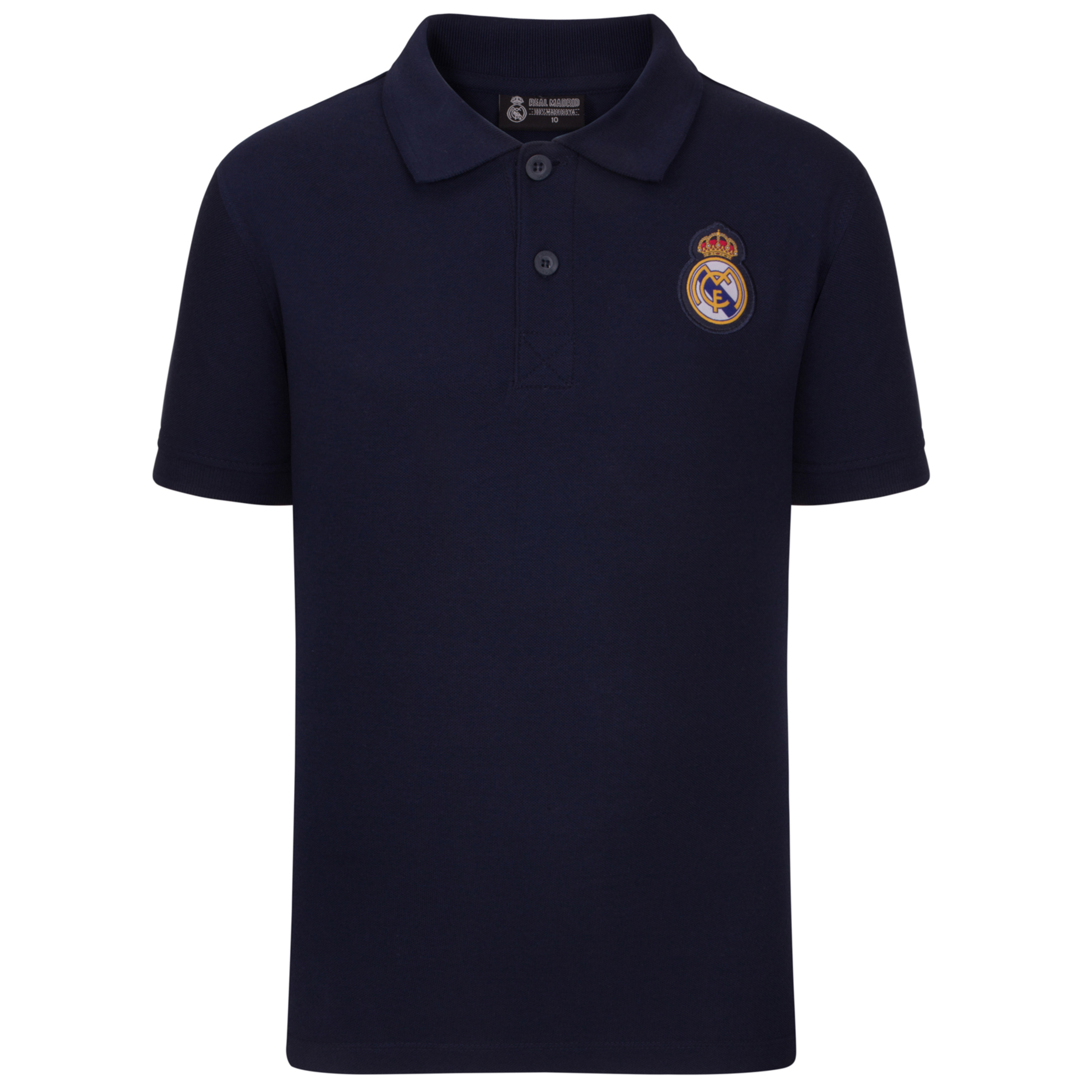 Real Madrid - Polo Oficial Para Niño - Con El Escudo Del Club